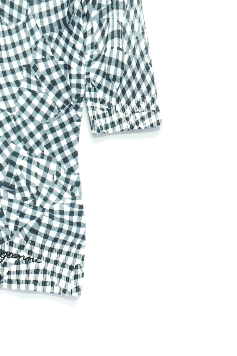 GANNI  Sheer Cotton Printed Polo