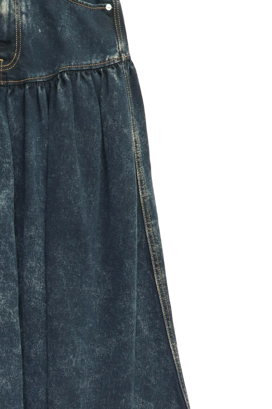 GANNI  Light Denim Long Skirt