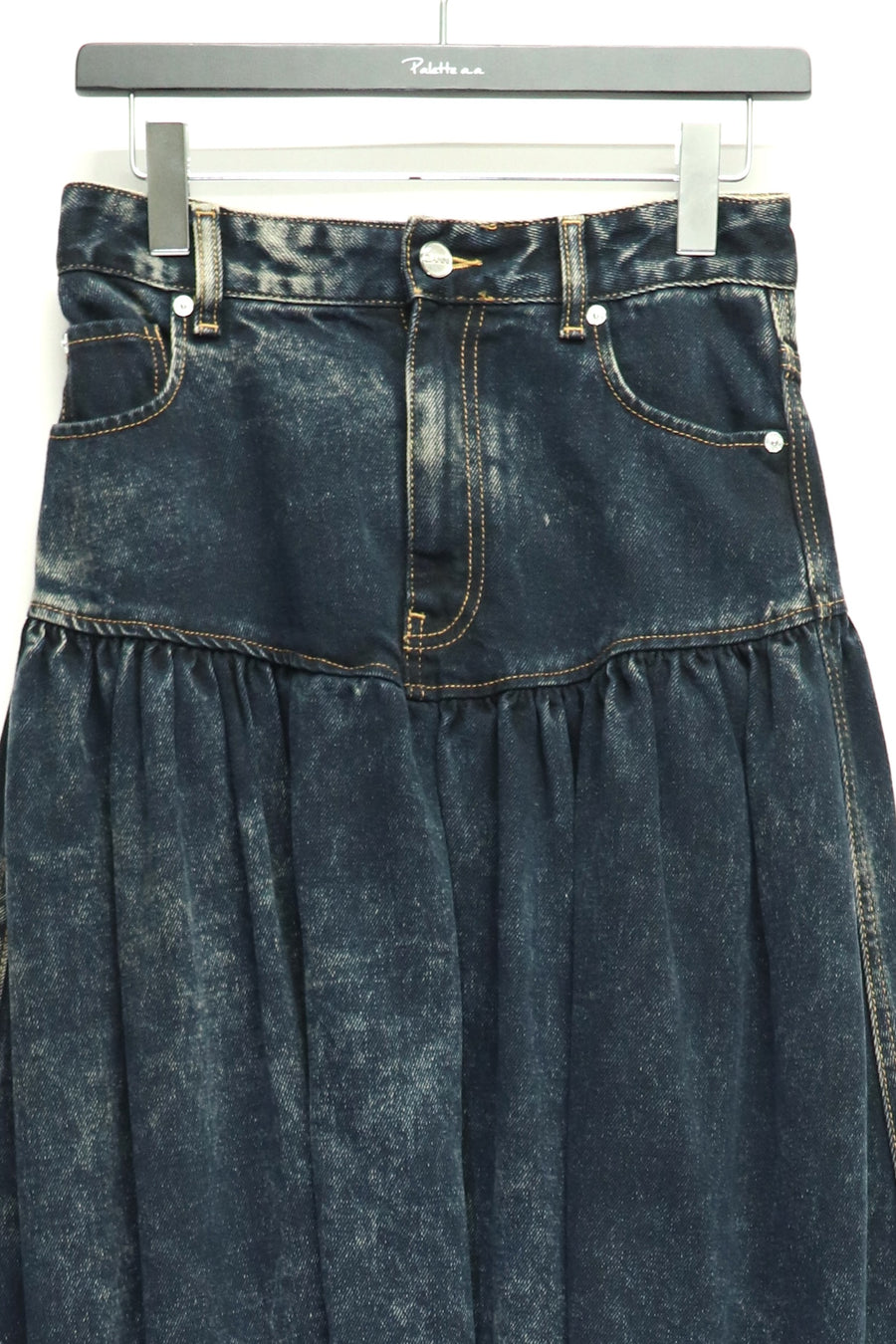 GANNI  Light Denim Long Skirt