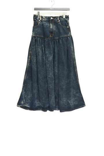 GANNI  Light Denim Long Skirt