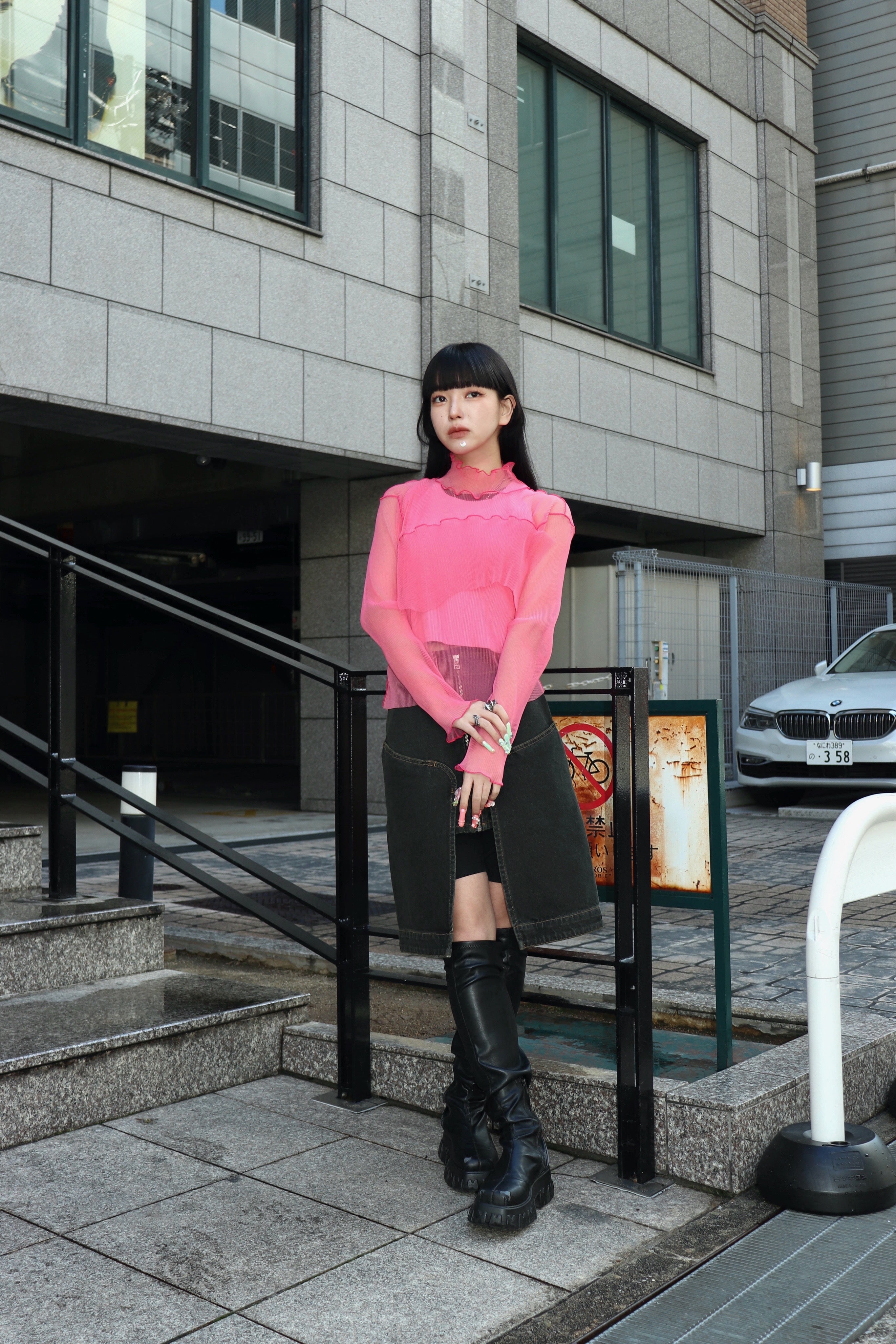 kotohayokozawa(コトハヨコザワ)のGHOST TODO TOP LONGSLEEVE HIGHNECK