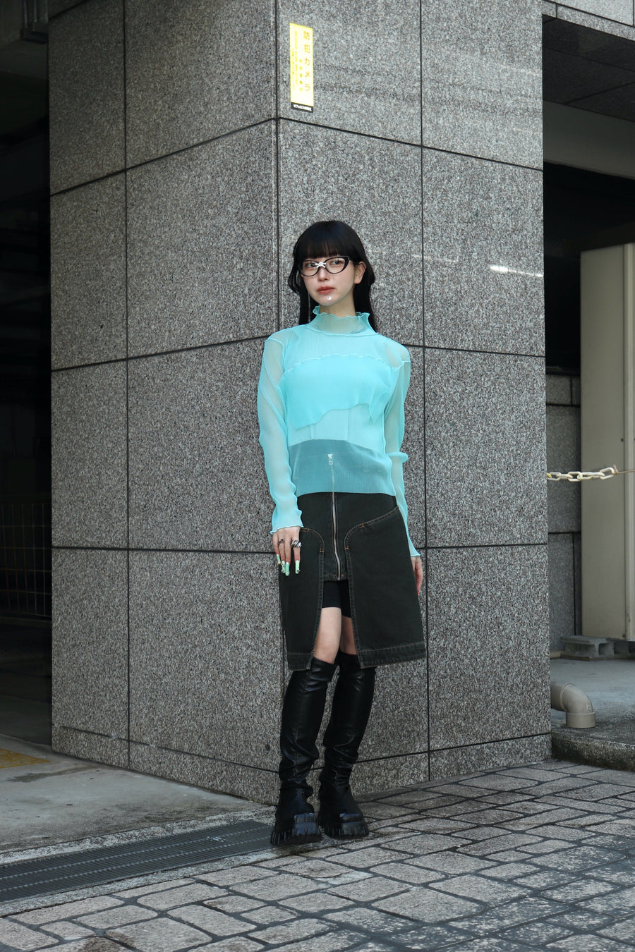 kotohayokozawa(コトハヨコザワ)のGHOST TODO TOP LONGSLEEVE HIGHNECK