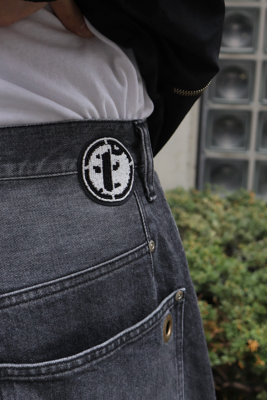 FAF(エフエーエフ)のNEWCOMMUNE Aged Baggy Denim Shorts BLACK