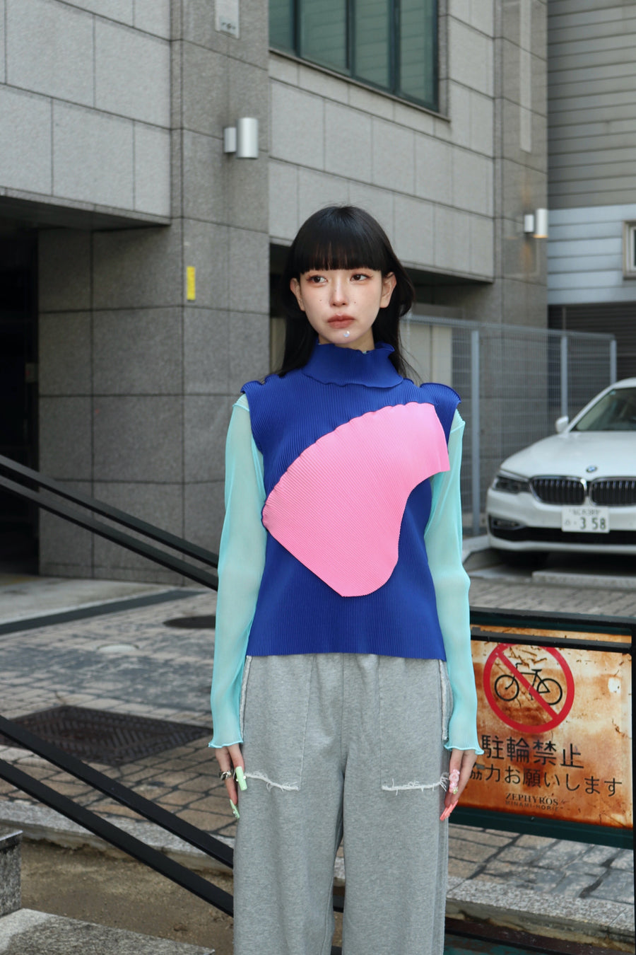 kotohayokozawa(コトハヨコザワ)のTODO WAVE TOP SLEEVELESS HIGHNECK