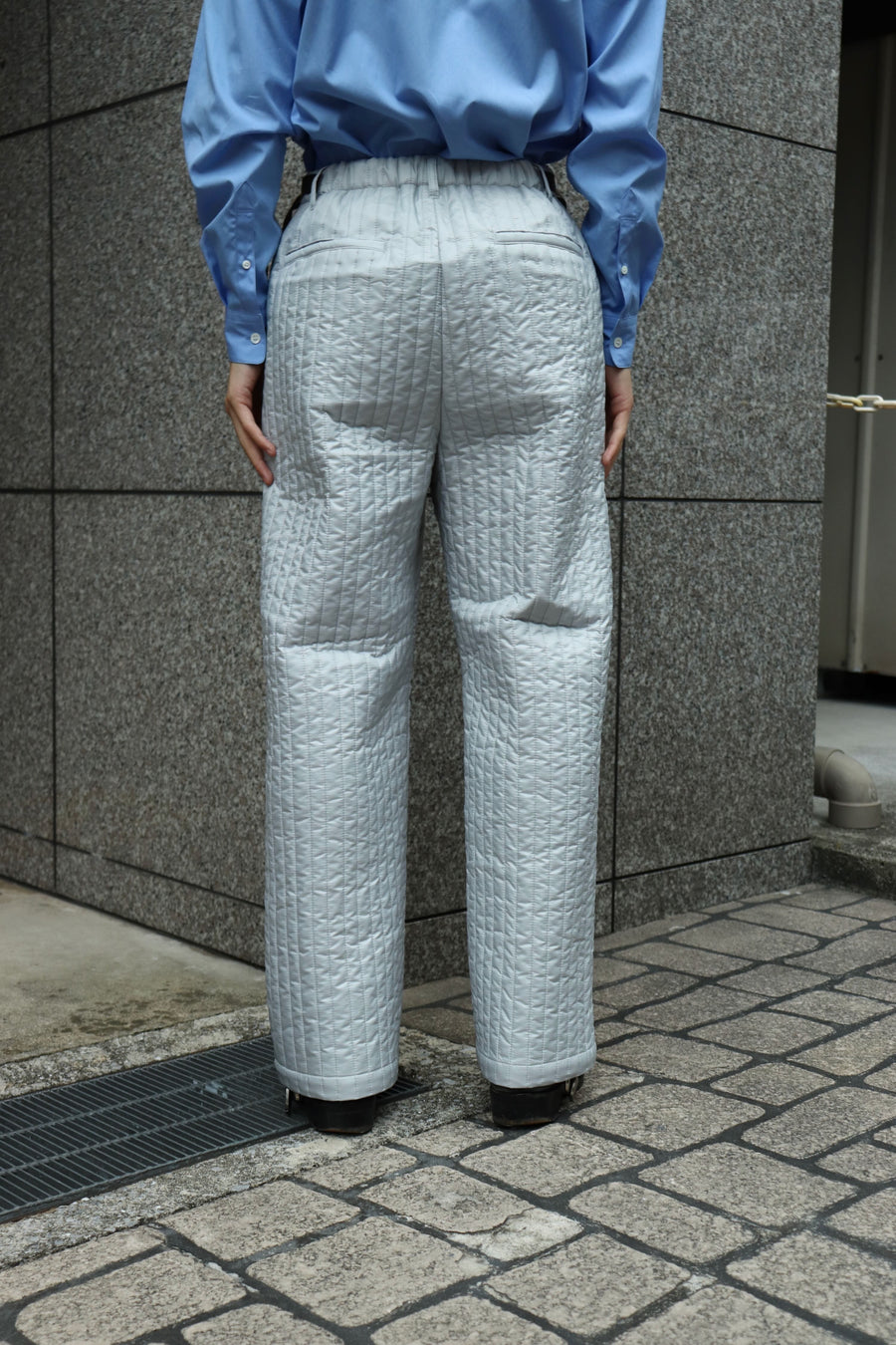 beta post  wide-wale quilting pants