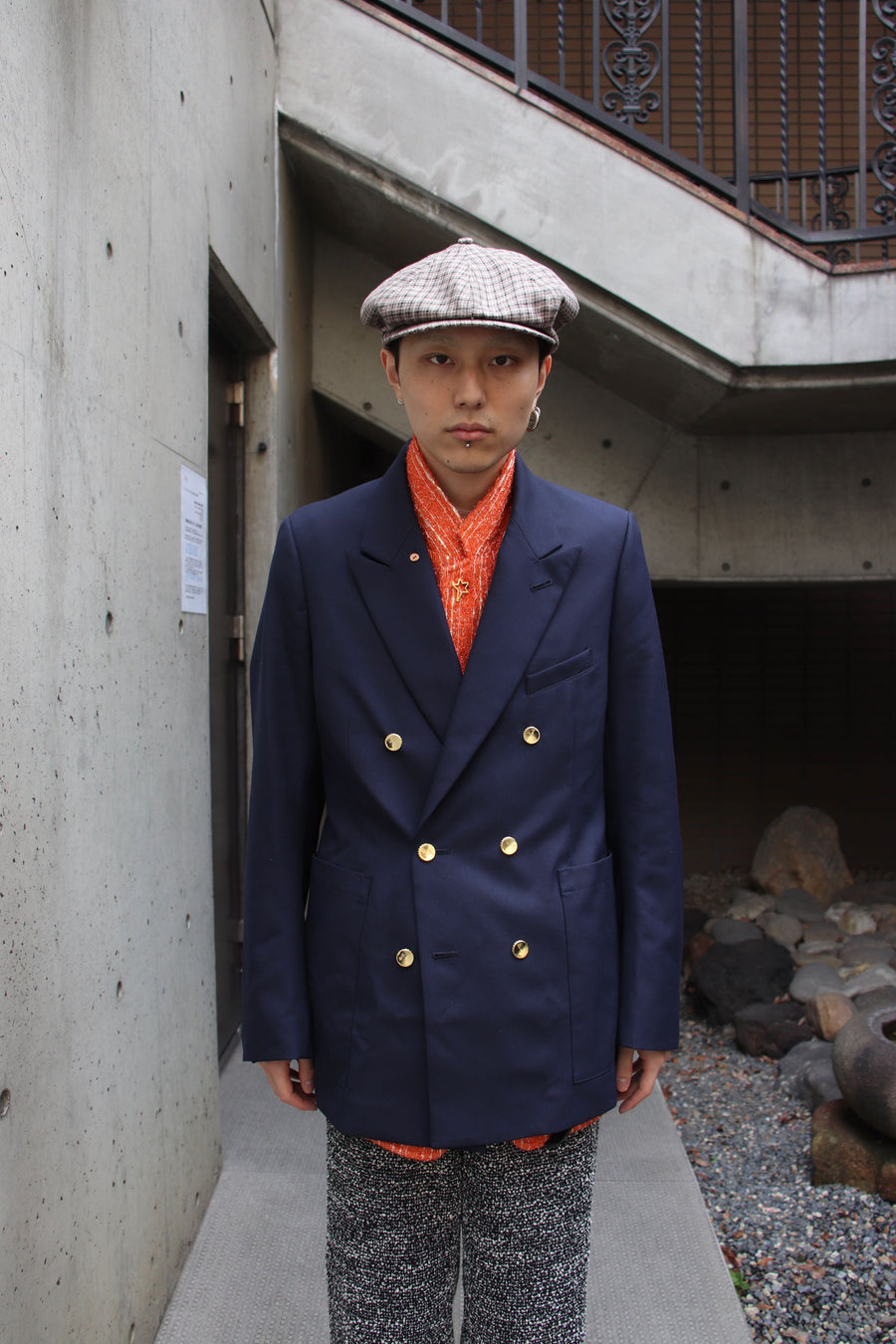 BED j.w. FORD  Double Breasted Jacket(NAVY)