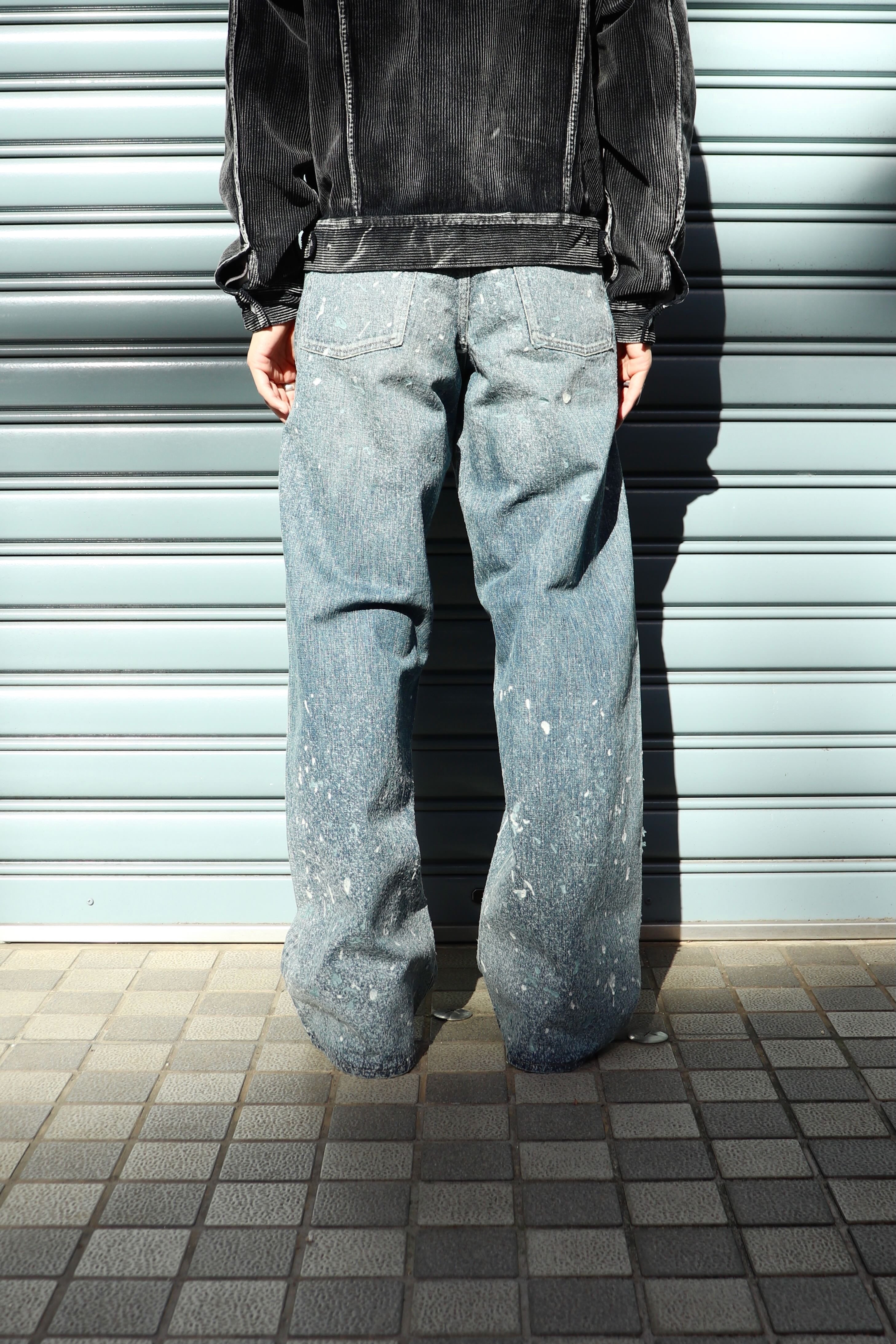 SUGARHILL(シュガーヒル)のMOLDED DENIM TROUSERS WIDE CUT INDIGOの
