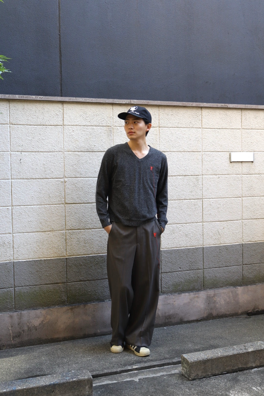 MASU(エムエーエスユー)のRED ANGEL WIDE TROUSERS STONE GRAYの通販