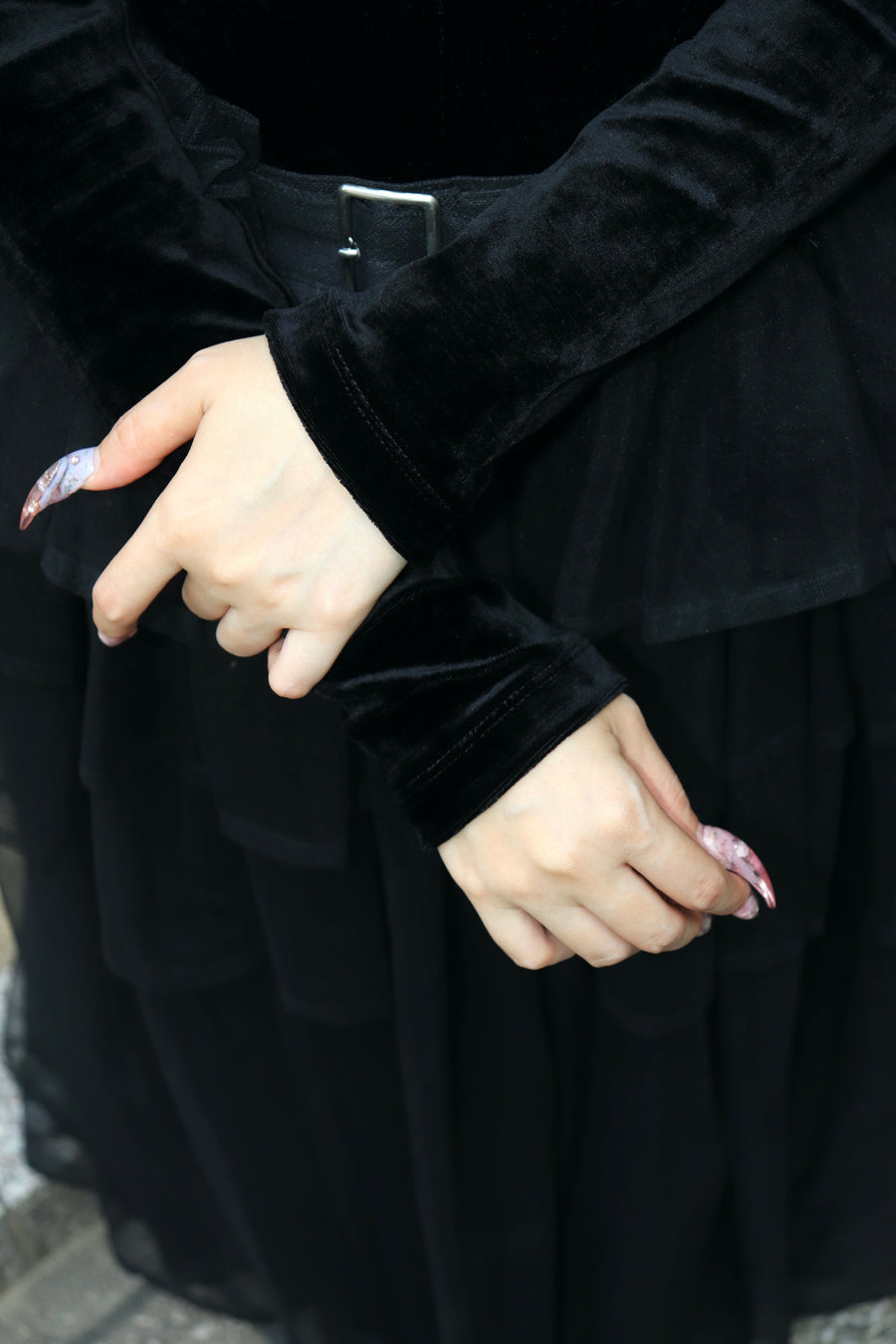 FETICO(フェティコ)のVELOUR DRAPED COLLAR BODY SUITの通販｜PALETTE