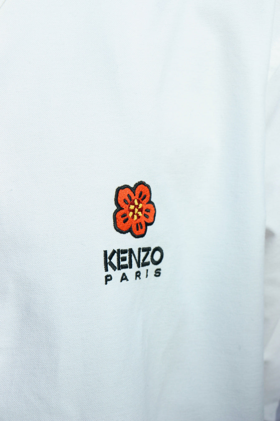 KENZO  BOKE FLOWER CREST CASUAL SHIRT(WHITE)