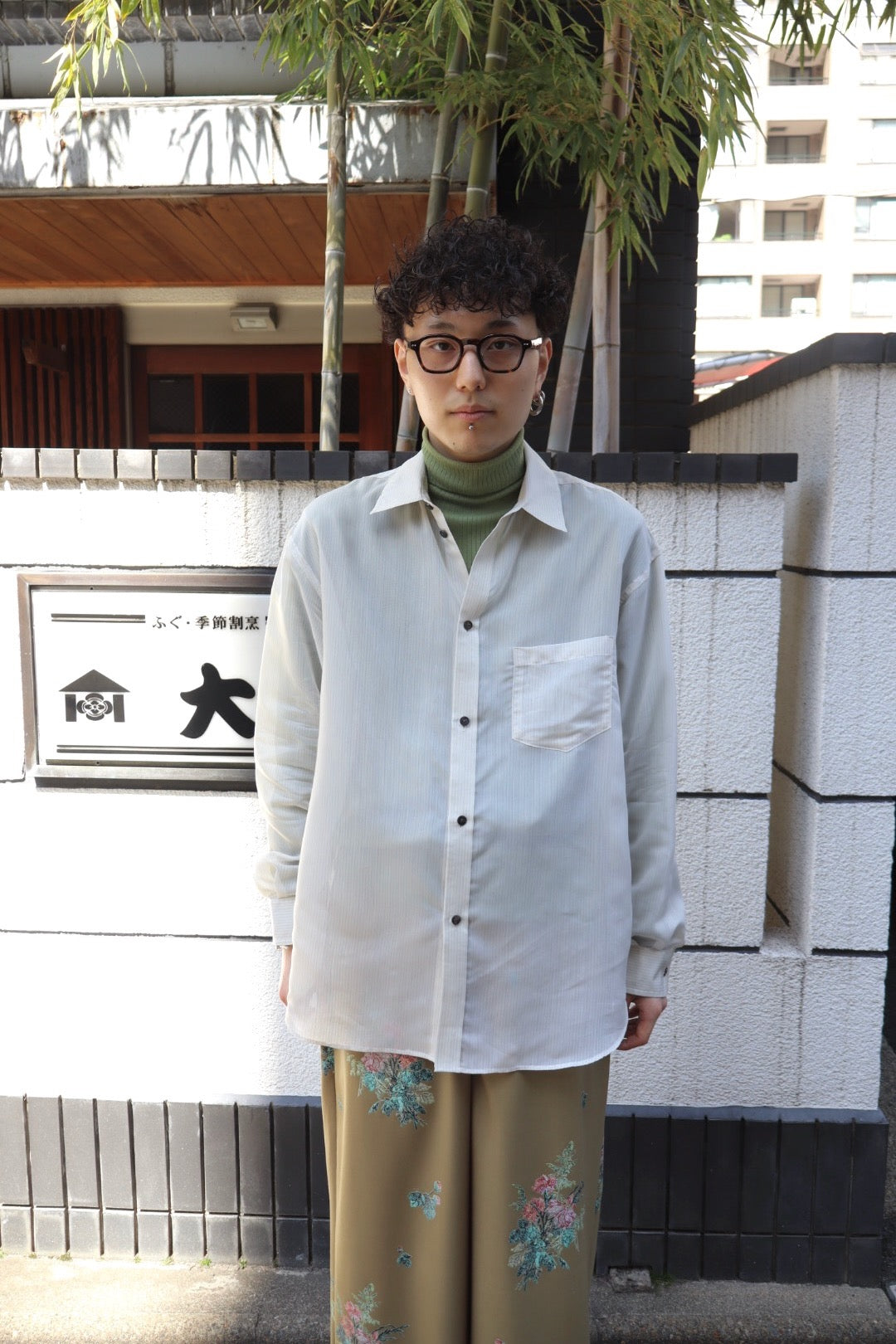 SUGARHILL(シュガーヒル)のSHEER STRIPE SHIRTS LOOSE FIT WHITE