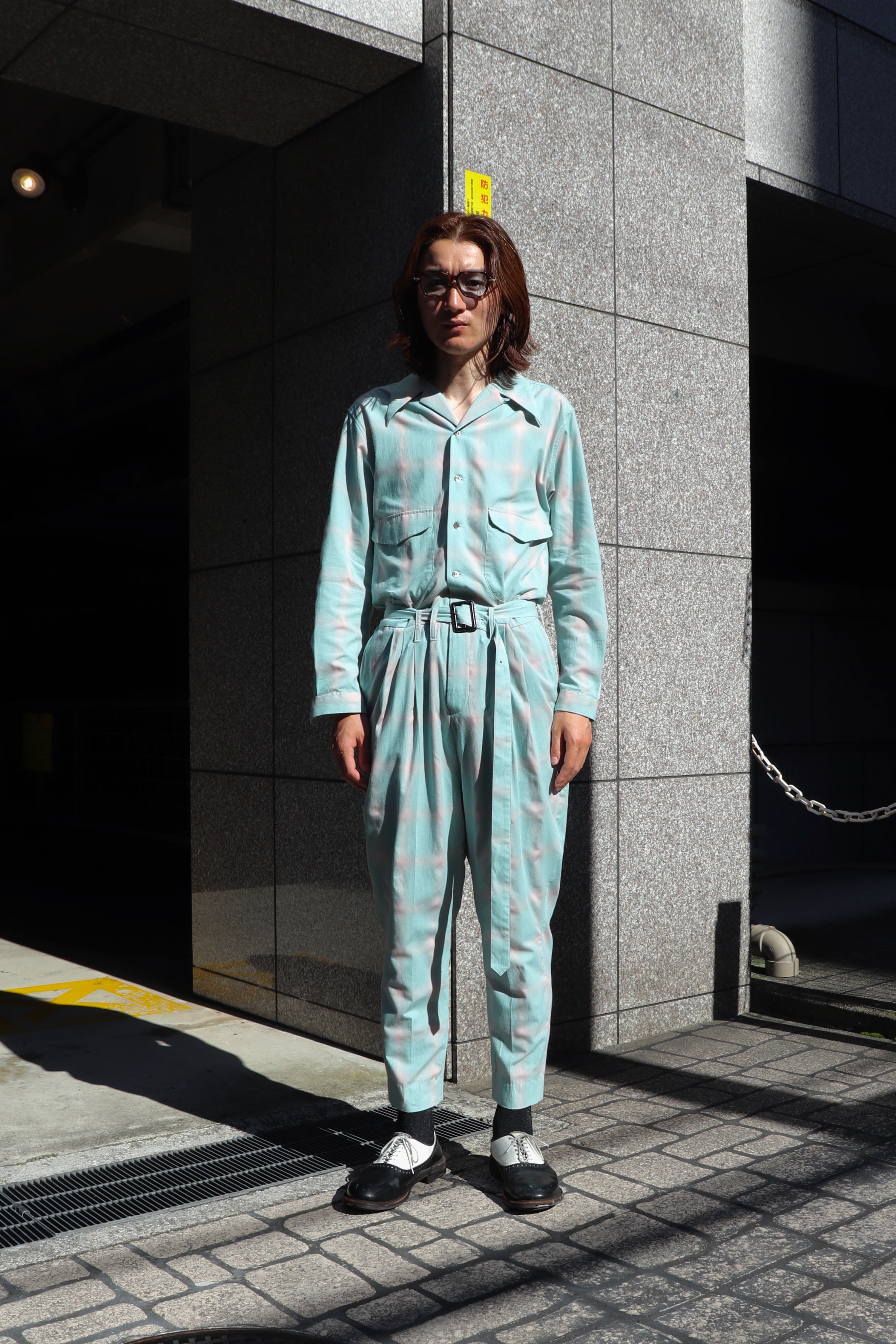 SUGARHILL(シュガーヒル)のOMBLE SHIRT JUMPSUITの通販｜PALETTE art