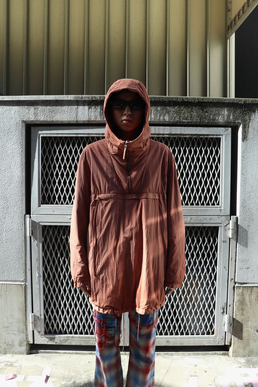 NULABEL  NATURAL DYED ANORACK(BROWN)