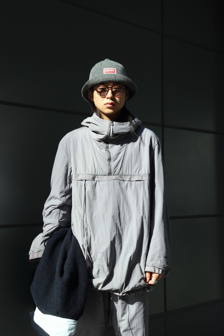 NULABEL  NATURAL DYED ANORACK(DOVE GRAY)