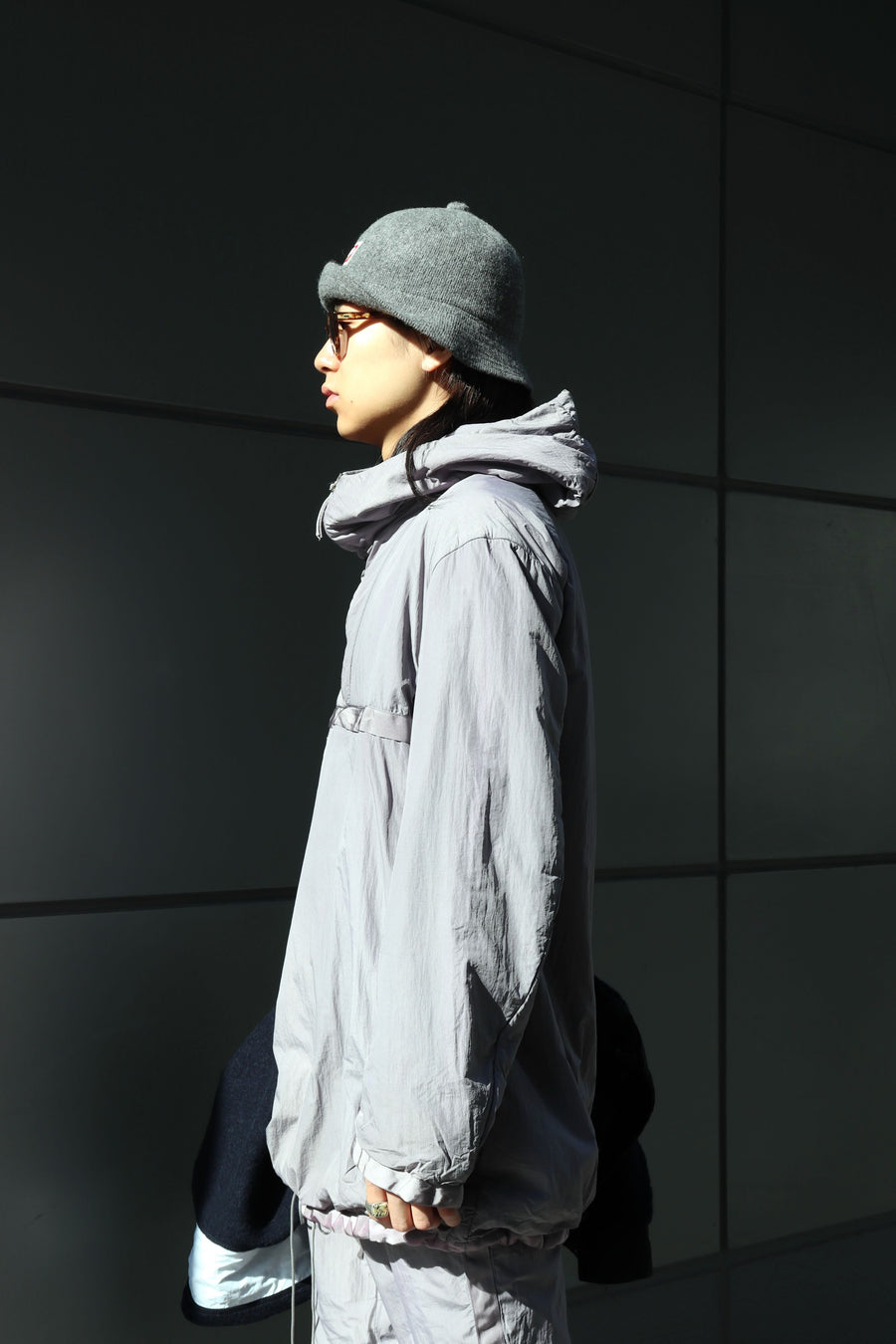 NULABEL  NATURAL DYED ANORACK(DOVE GRAY)