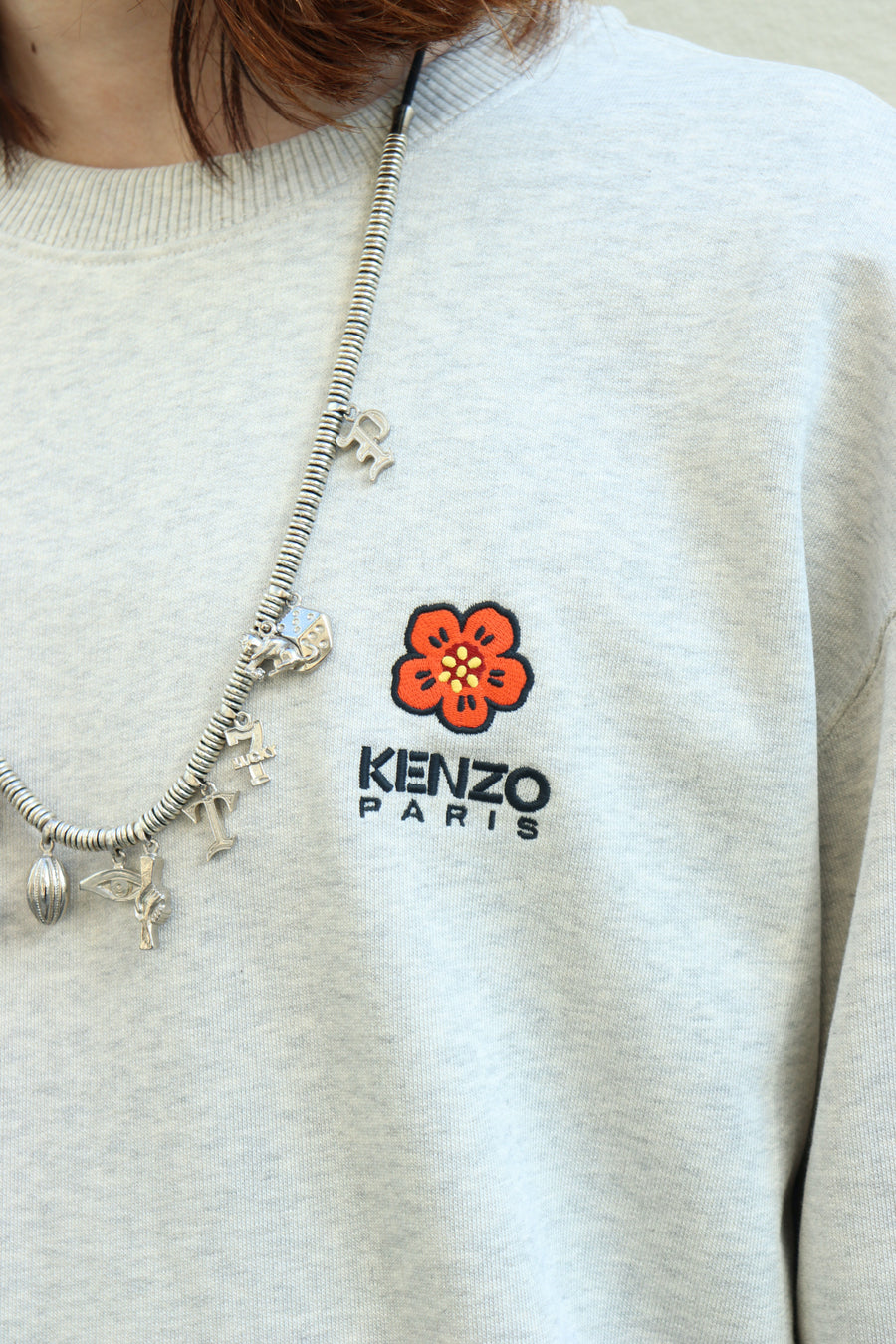 KENZO  BOKE FLOWER CLASSIC SWEATSHIRT(PALE GRAY)