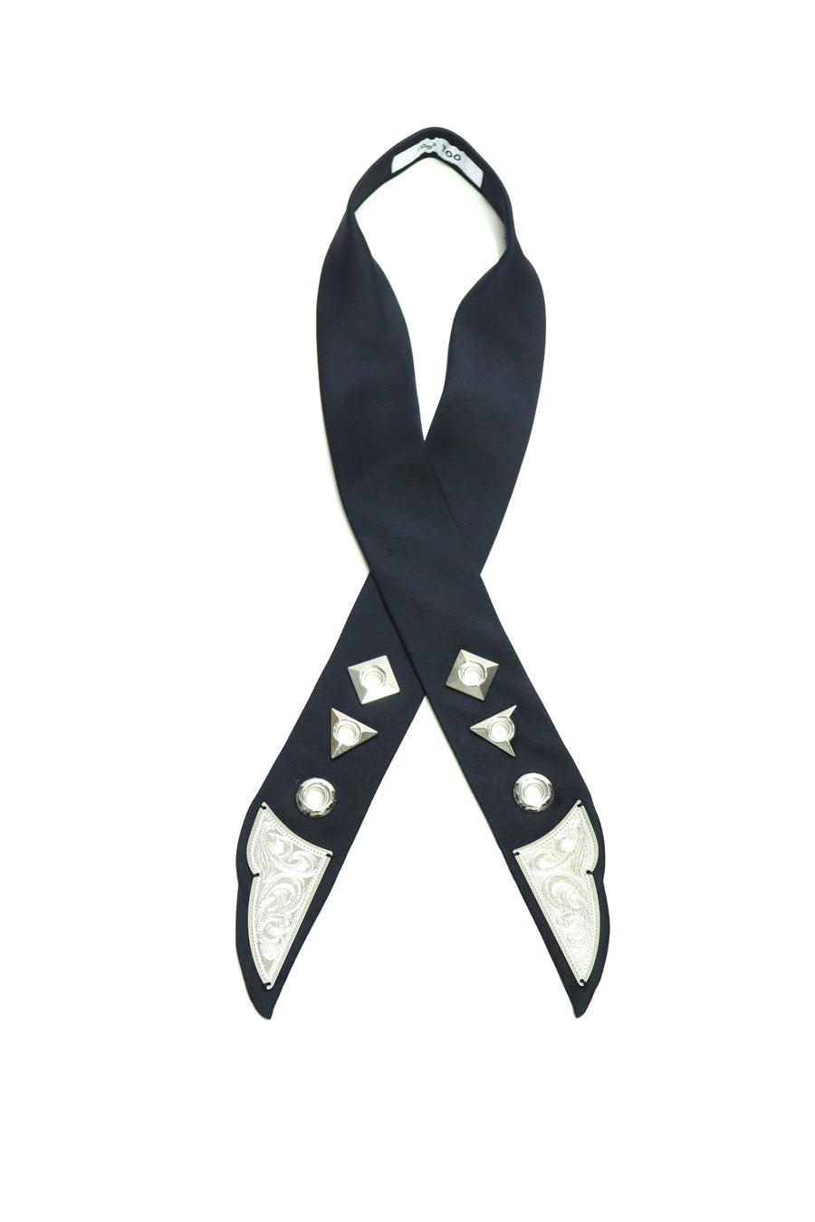 TOGA TOO  Metal ribbon tie(BLACK)