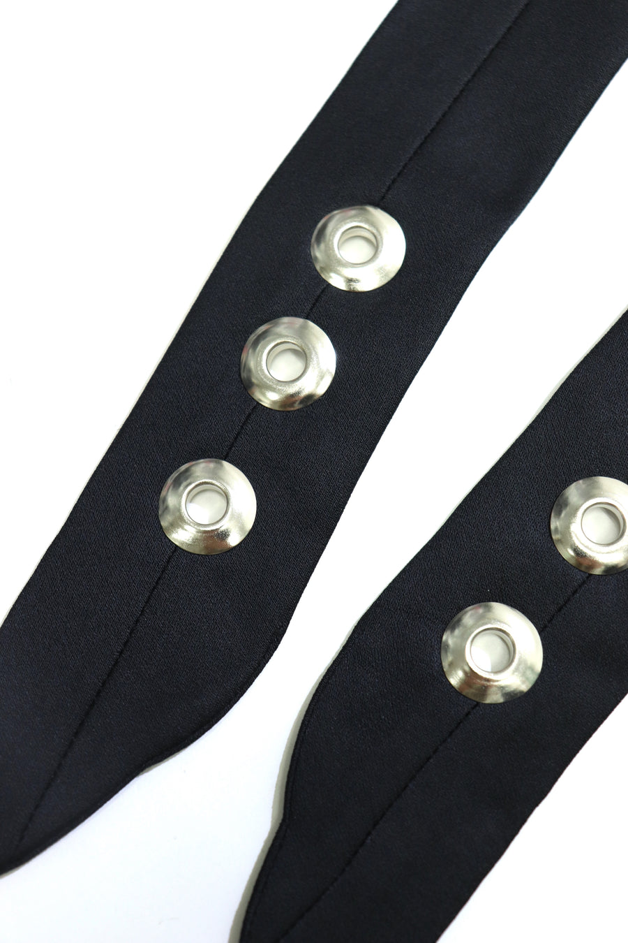 TOGA TOO  Metal ribbon tie(BLACK)