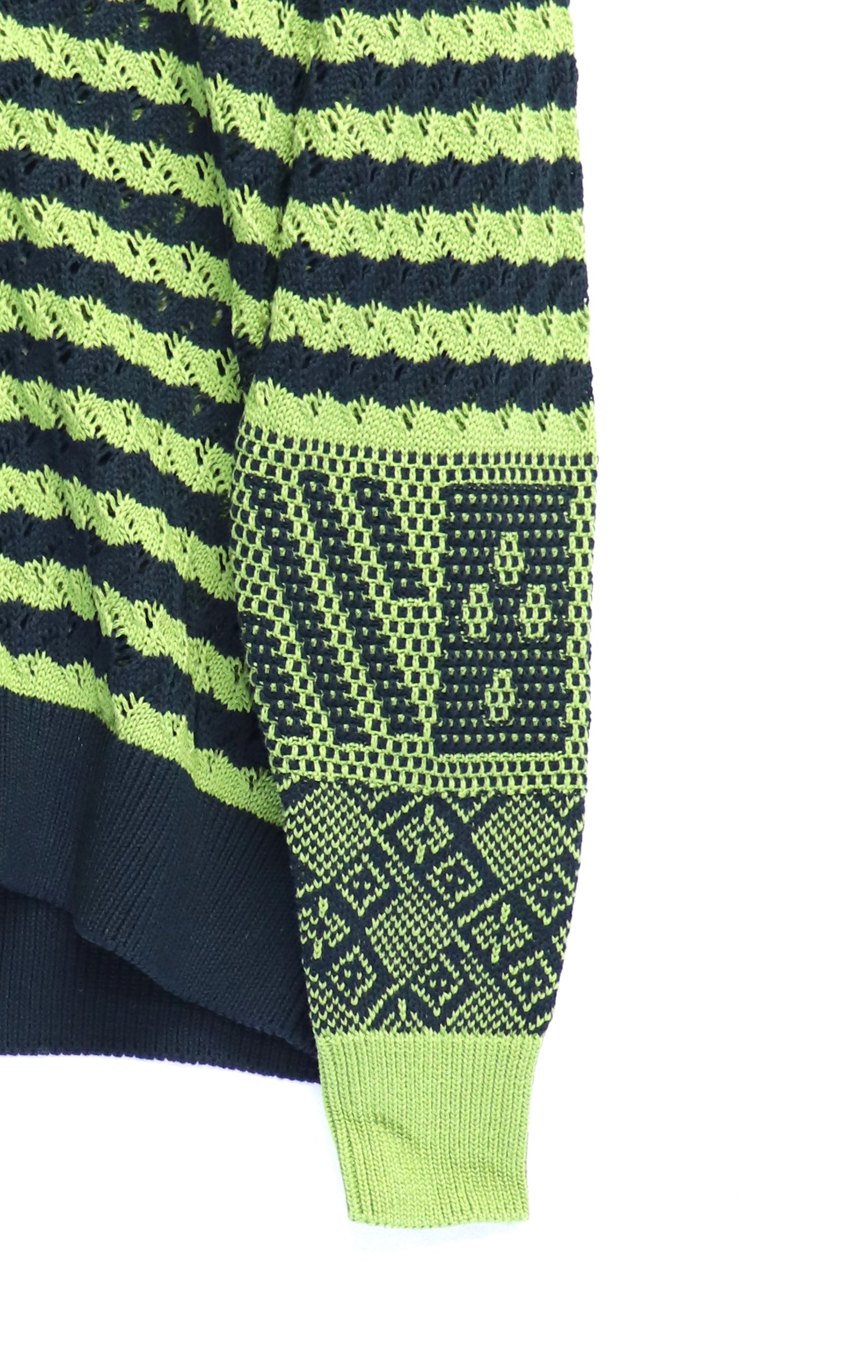 TOGA VIRILIS(トーガ ビリリース)のJacquard knit cardigan NAVYの通販