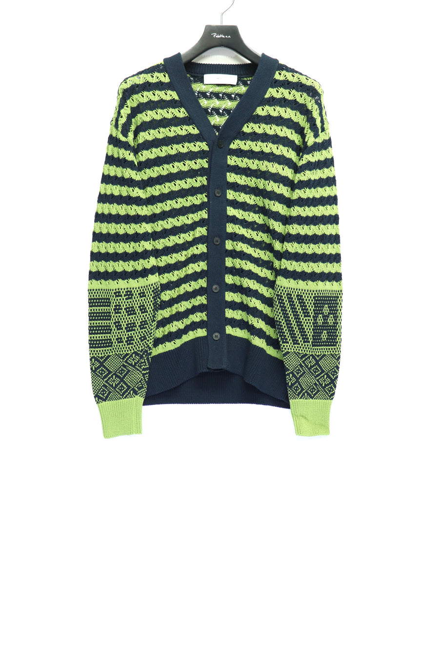 TOGA VIRILIS  Jacquard knit cardigan(NAVY)