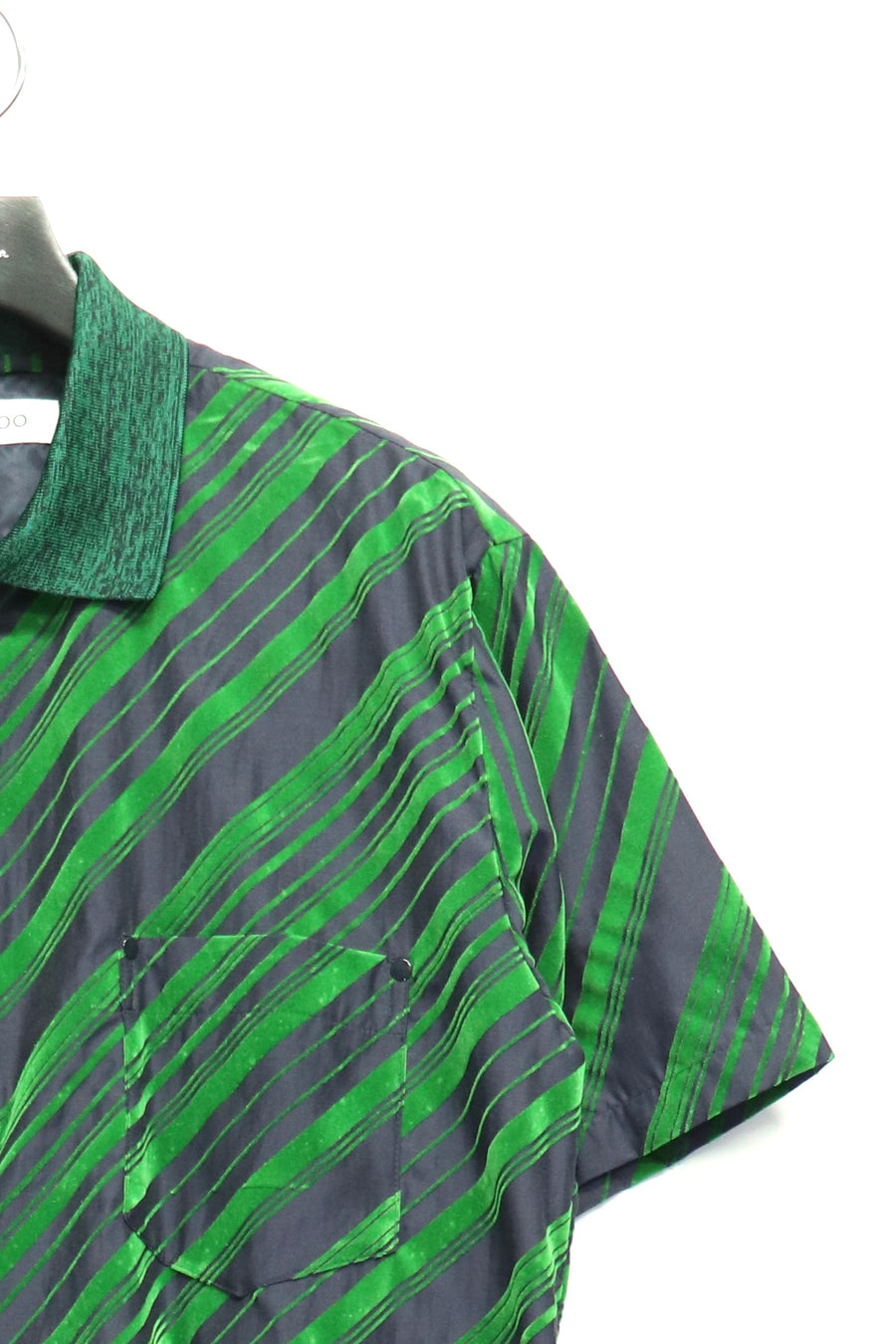 TOGA TOO  Flocky print S/S shirt(GREEN)