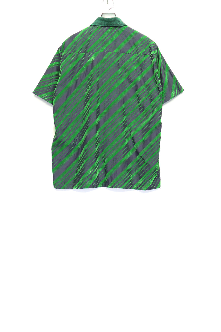 TOGA TOO  Flocky print S/S shirt(GREEN)