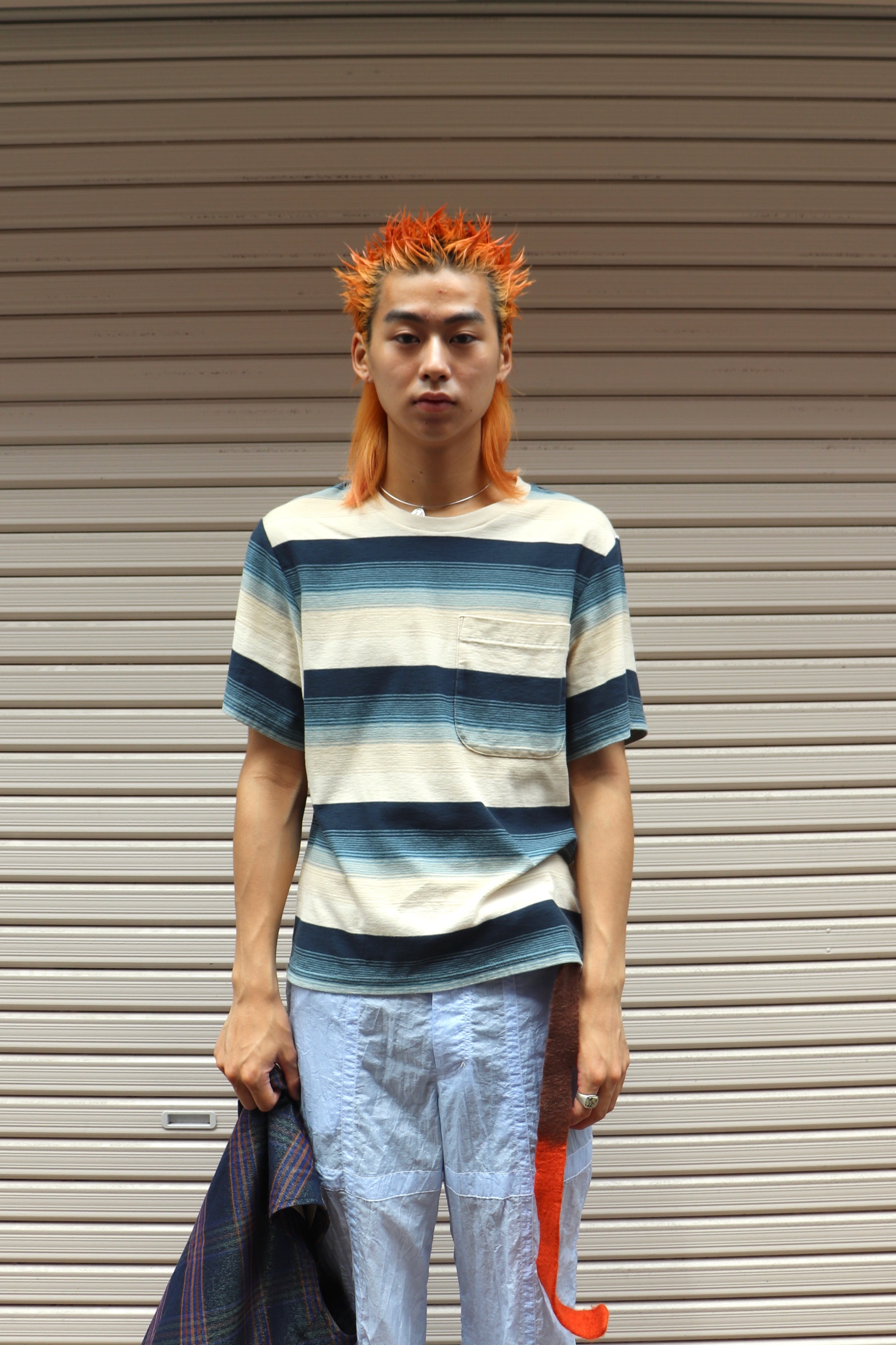 SUGARHILL(シュガーヒル)のMULTI STRIPE TEE BLUE STRIPEの通販