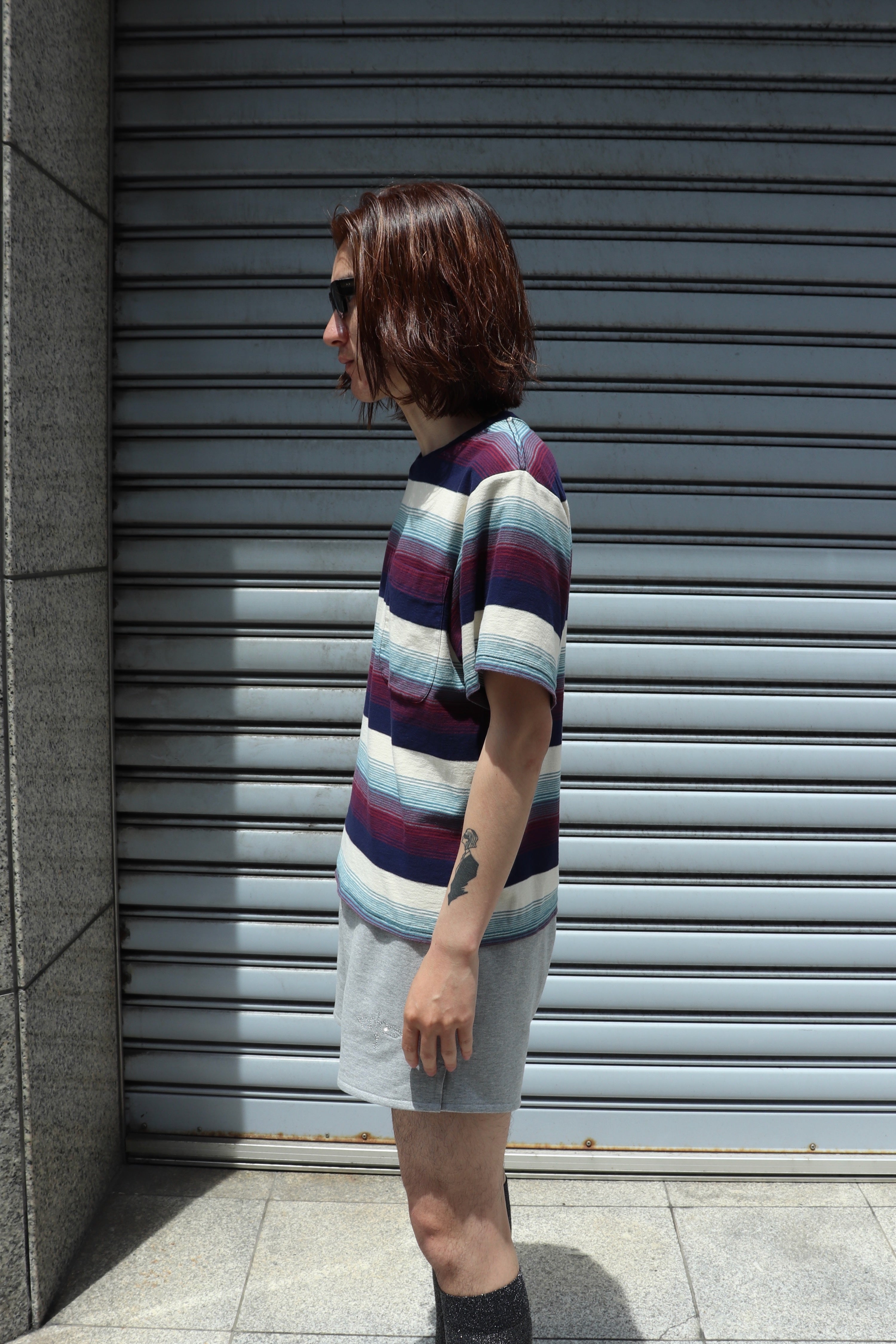 SUGARHILL(シュガーヒル)のMULTI STRIPE TEE RED STRIPEの通販 