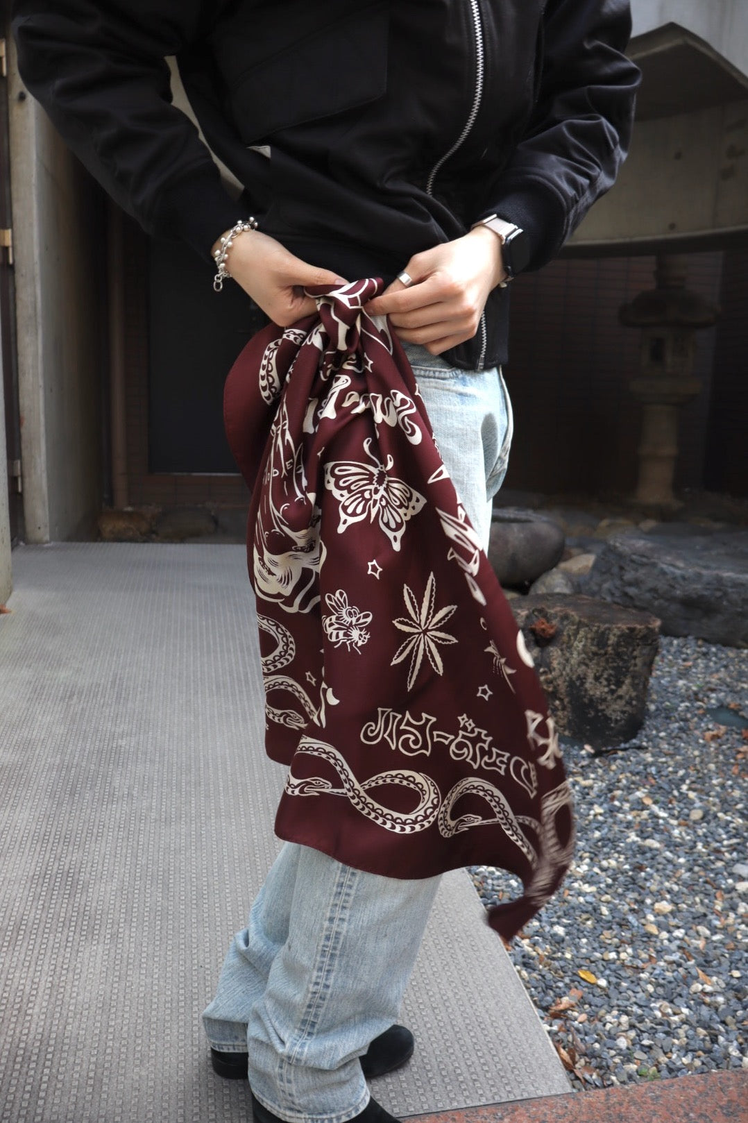 SUGARHILL(シュガーヒル)のSILK SCARF WINEの通販｜PALETTE art alive