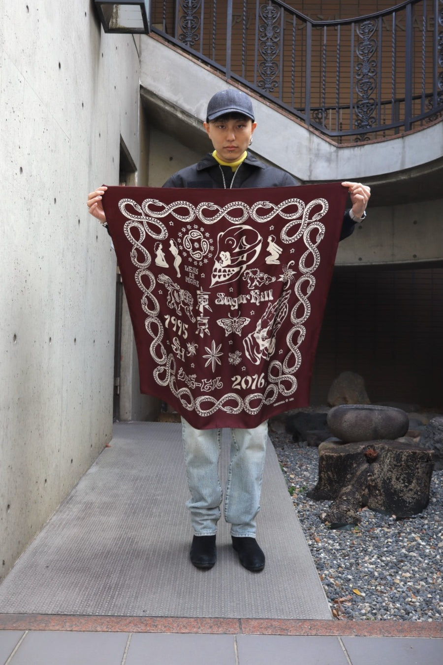 SUGARHILL(シュガーヒル)のSILK SCARF WINEの通販｜PALETTE art alive