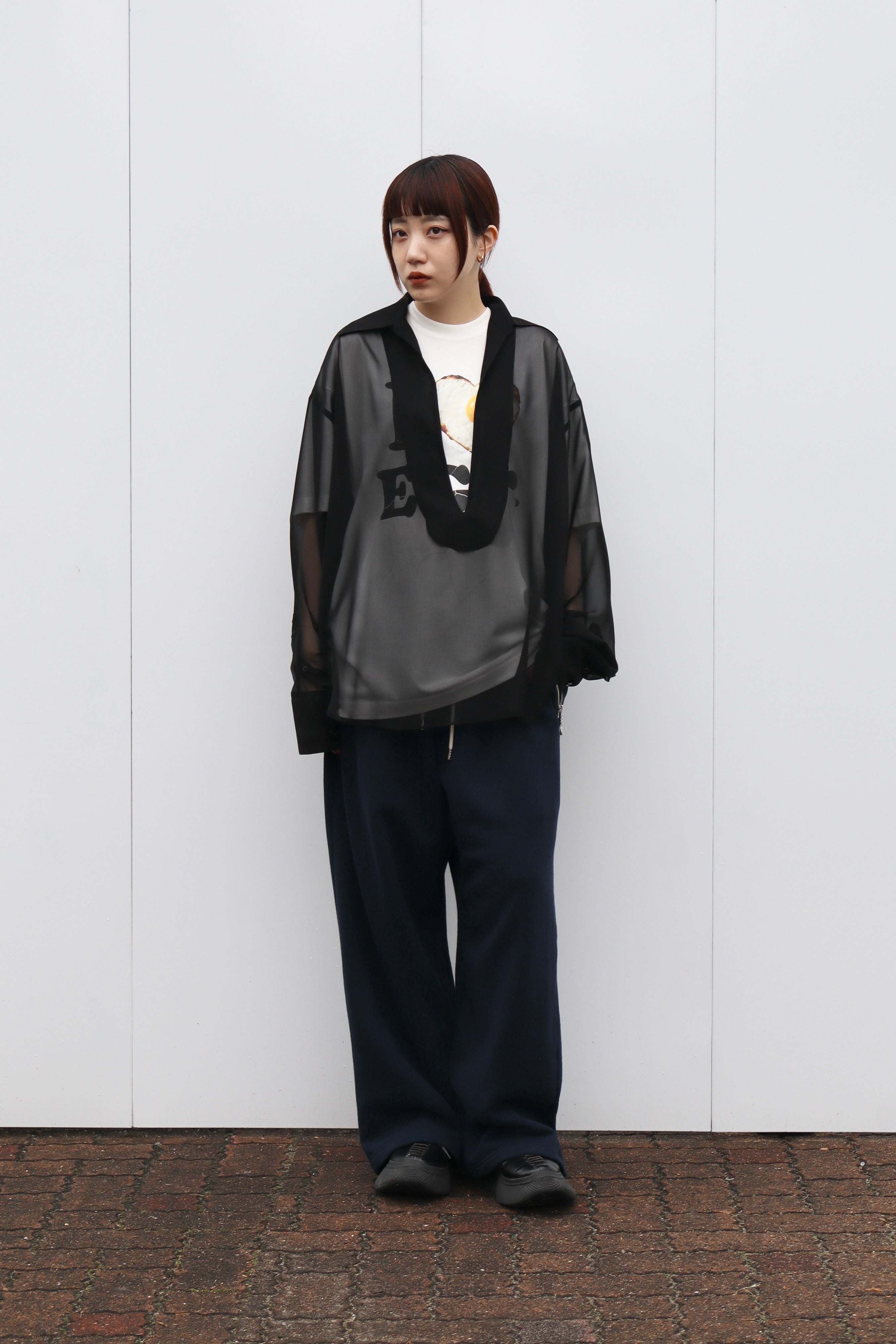 SUGARHILL(シュガーヒル)のSHEER SKIPPER SHIRT BLACKの通販｜PALETTE