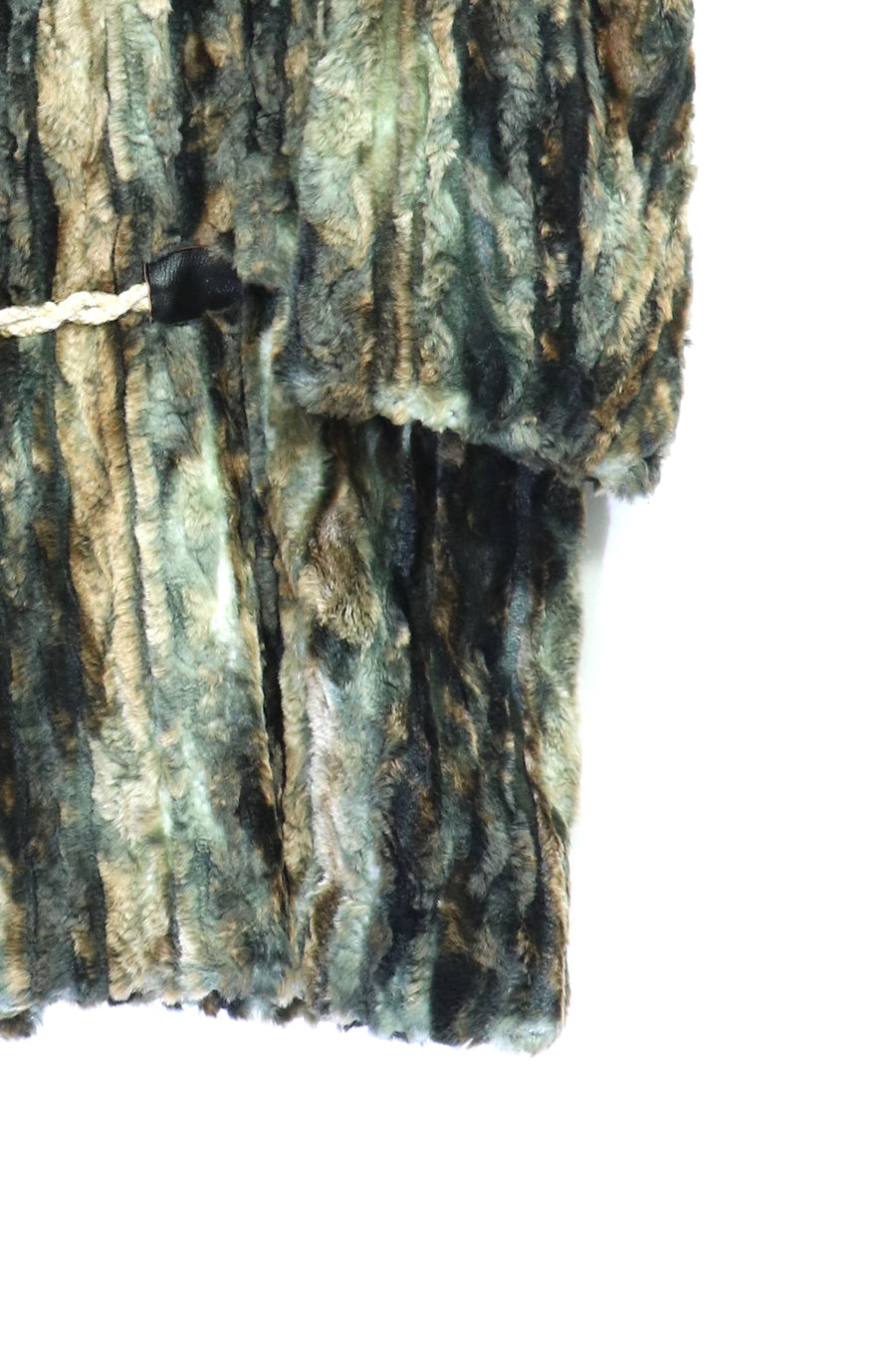 SUGARHILL  FUR COAT(BLACK & GREEN)