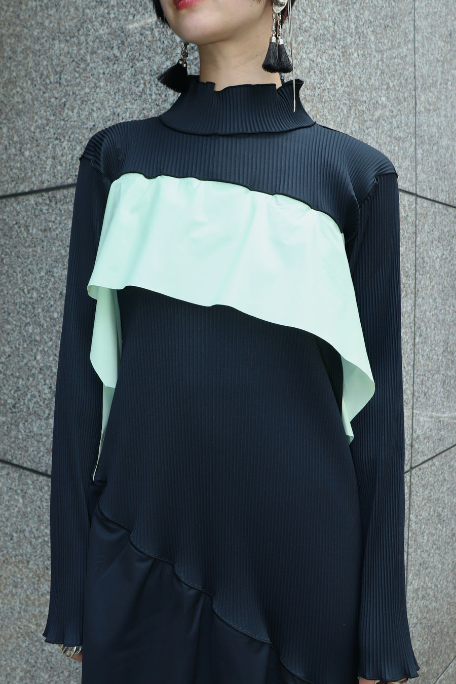 kotohayokozawa(コトハヨコザワ)のTodo wave long sleeve dress