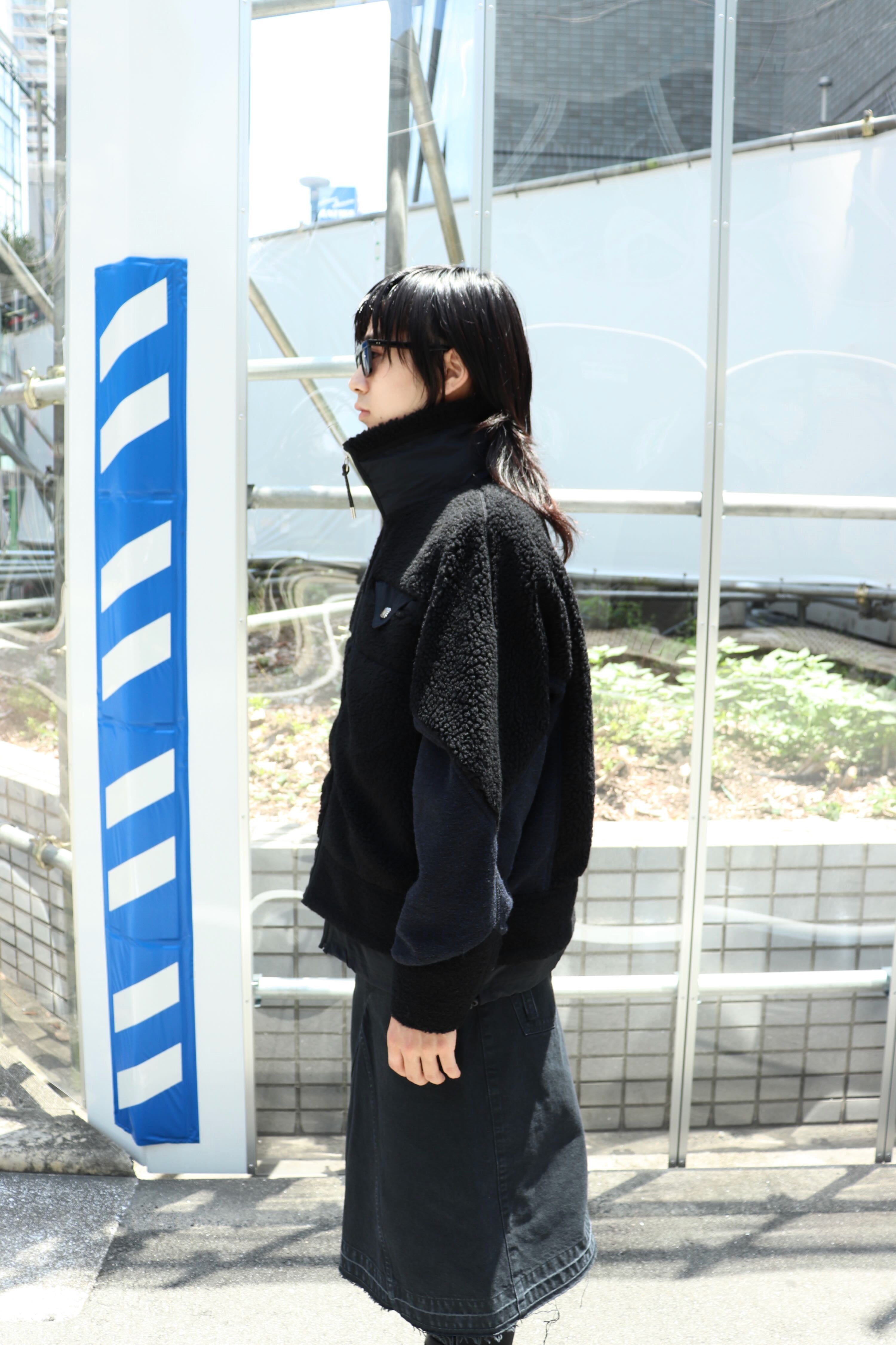 TOGA VIRILIS(トーガ ビリリース)のWool jersey blouson BLACKの通販
