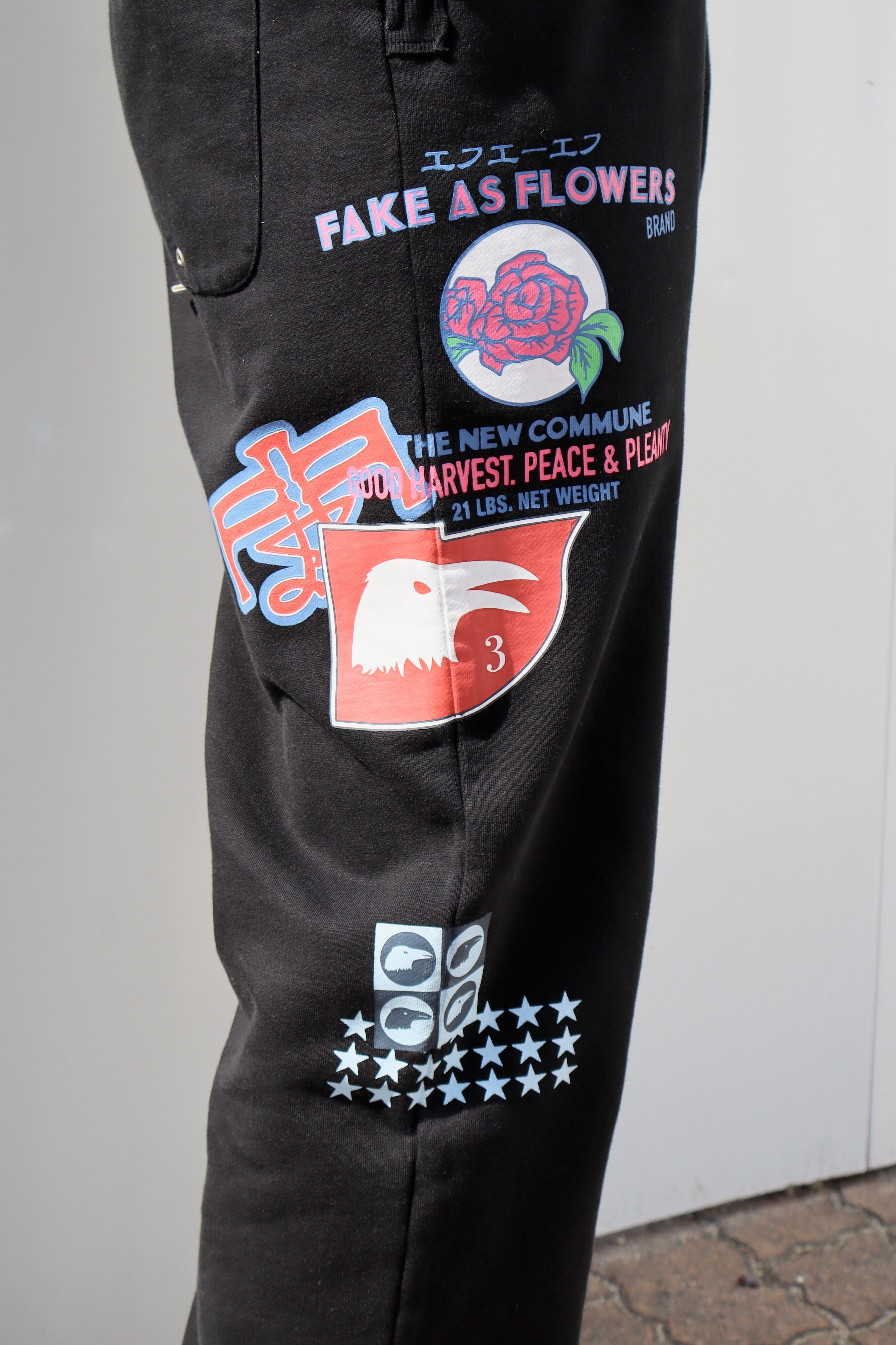 FAF(エフエーエフ)のPrinted Baggy Sweat Pants BLACKの通販｜PALETTE