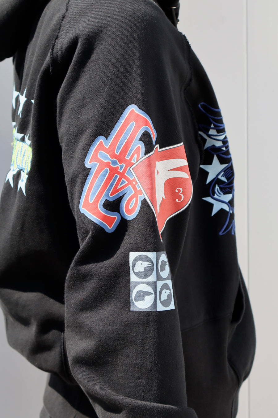 FAF(エフエーエフ)のPrinted Zip-Up Hoodie BLACKの通販｜PALETTE art