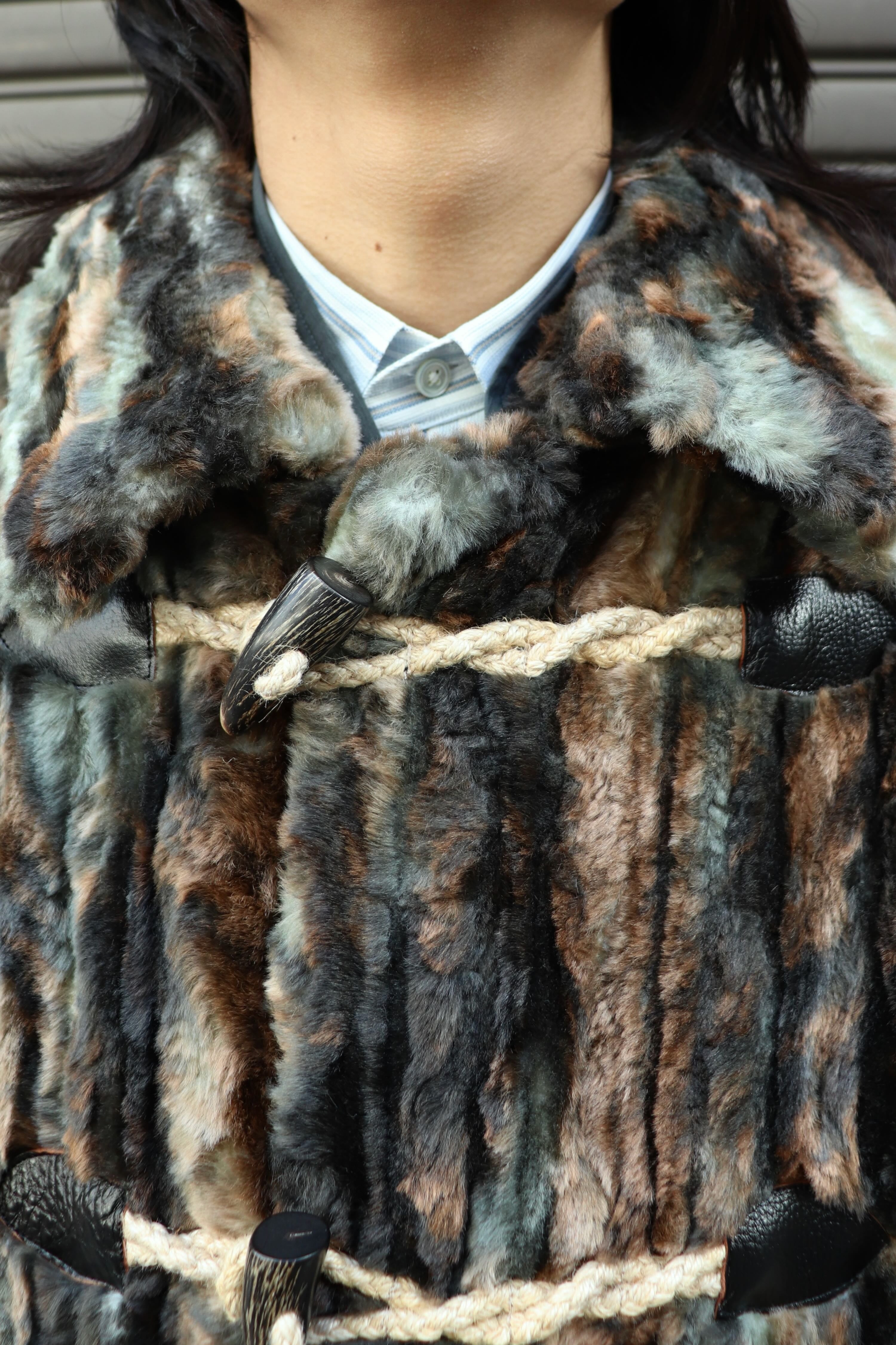 SUGARHILL(シュガーヒル)のFUR COAT BLACK & GREENの通販｜PALETTE art