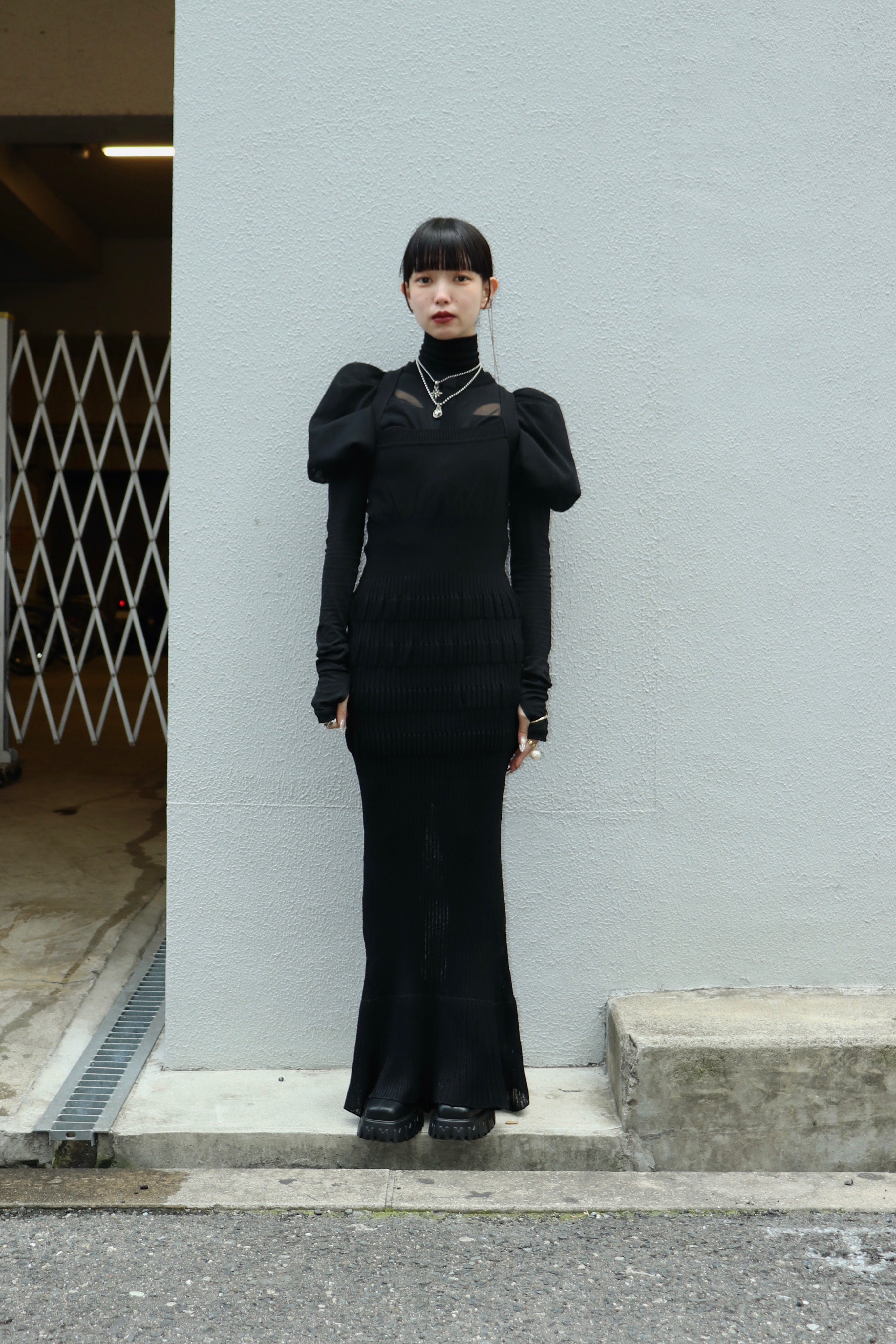 【イチゴうさぎ 】KATHLEENレイヤード リブ裾ニット LIZ LISA / レイヤード風肩あきニット ピンク O-25-10-23-070-LO