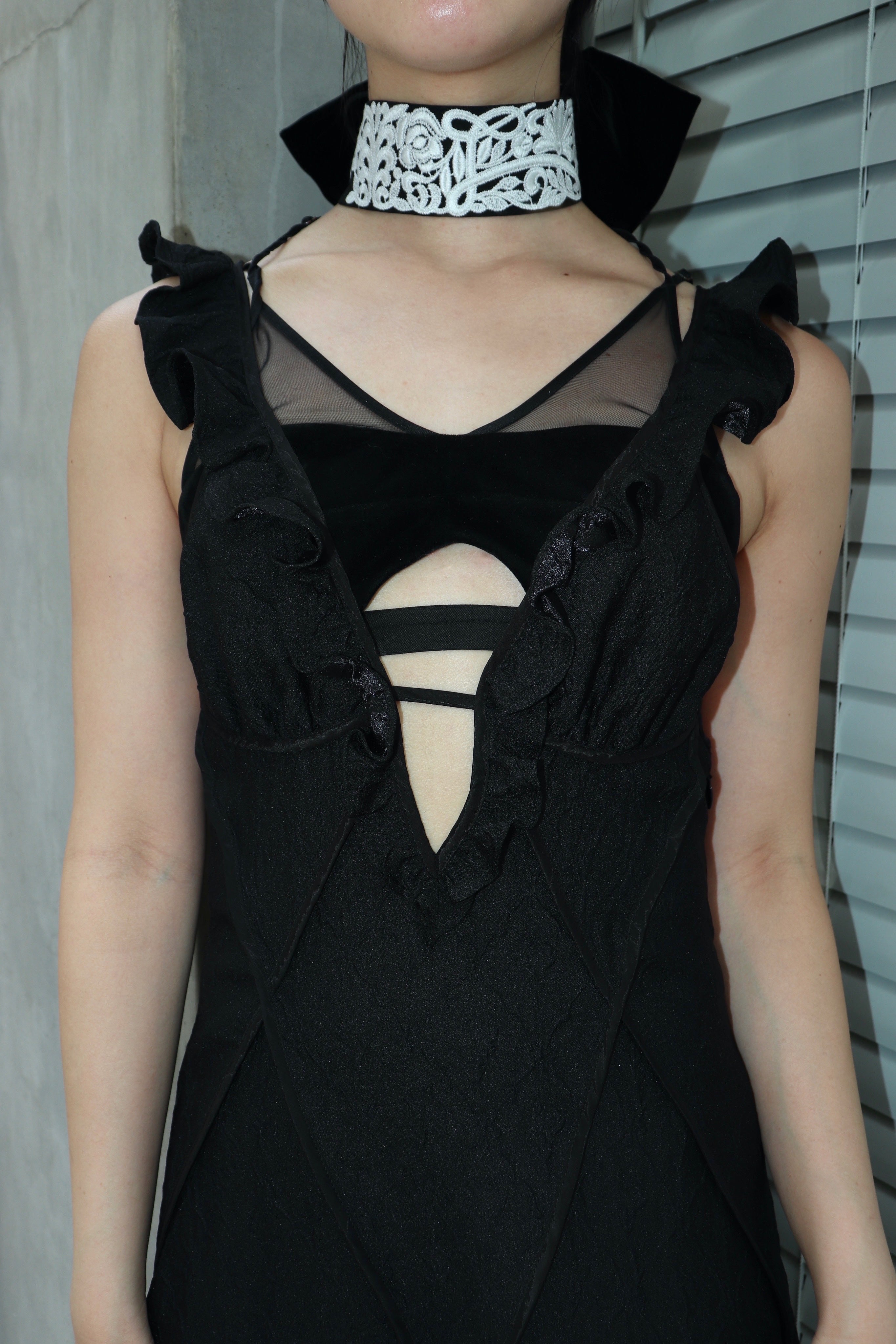 FETICO(フェティコ)のFLORAL EMBOSSED CAMI DRESS(ドレス)の通販