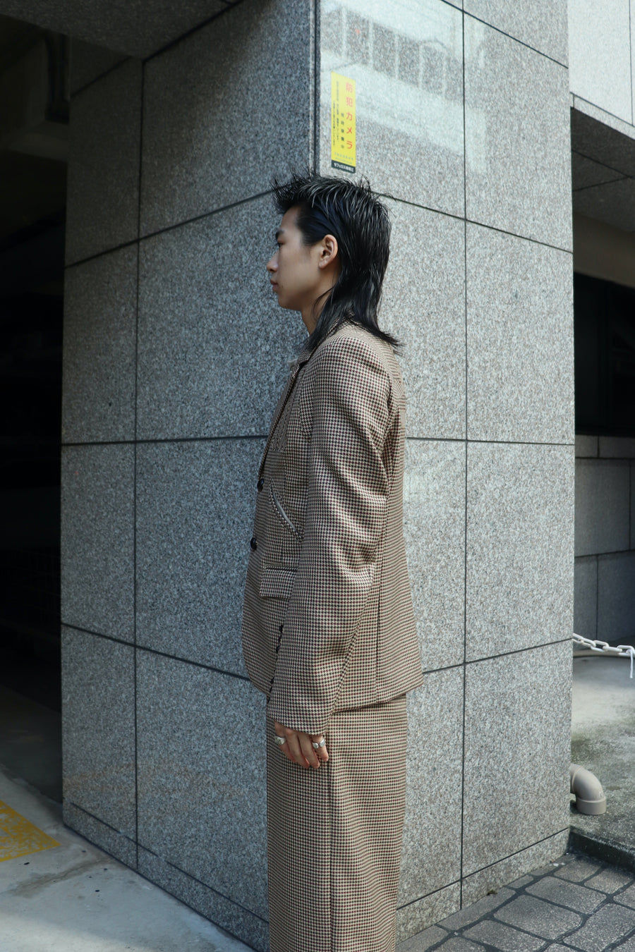 MASU  VARSITY TAILORED JACKET(BROWN)