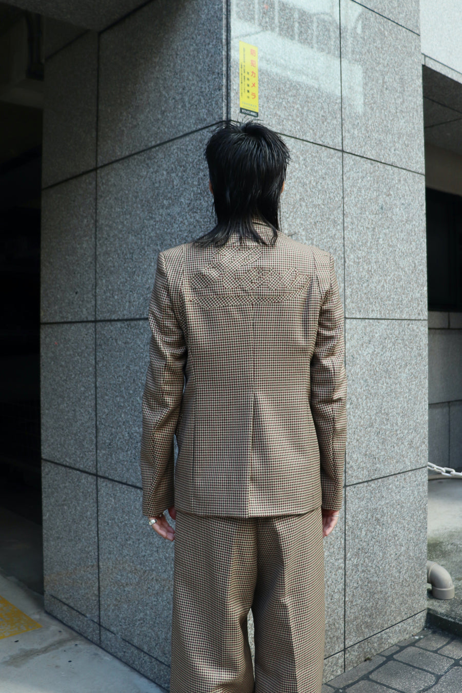 MASU  VARSITY TAILORED JACKET(BROWN)