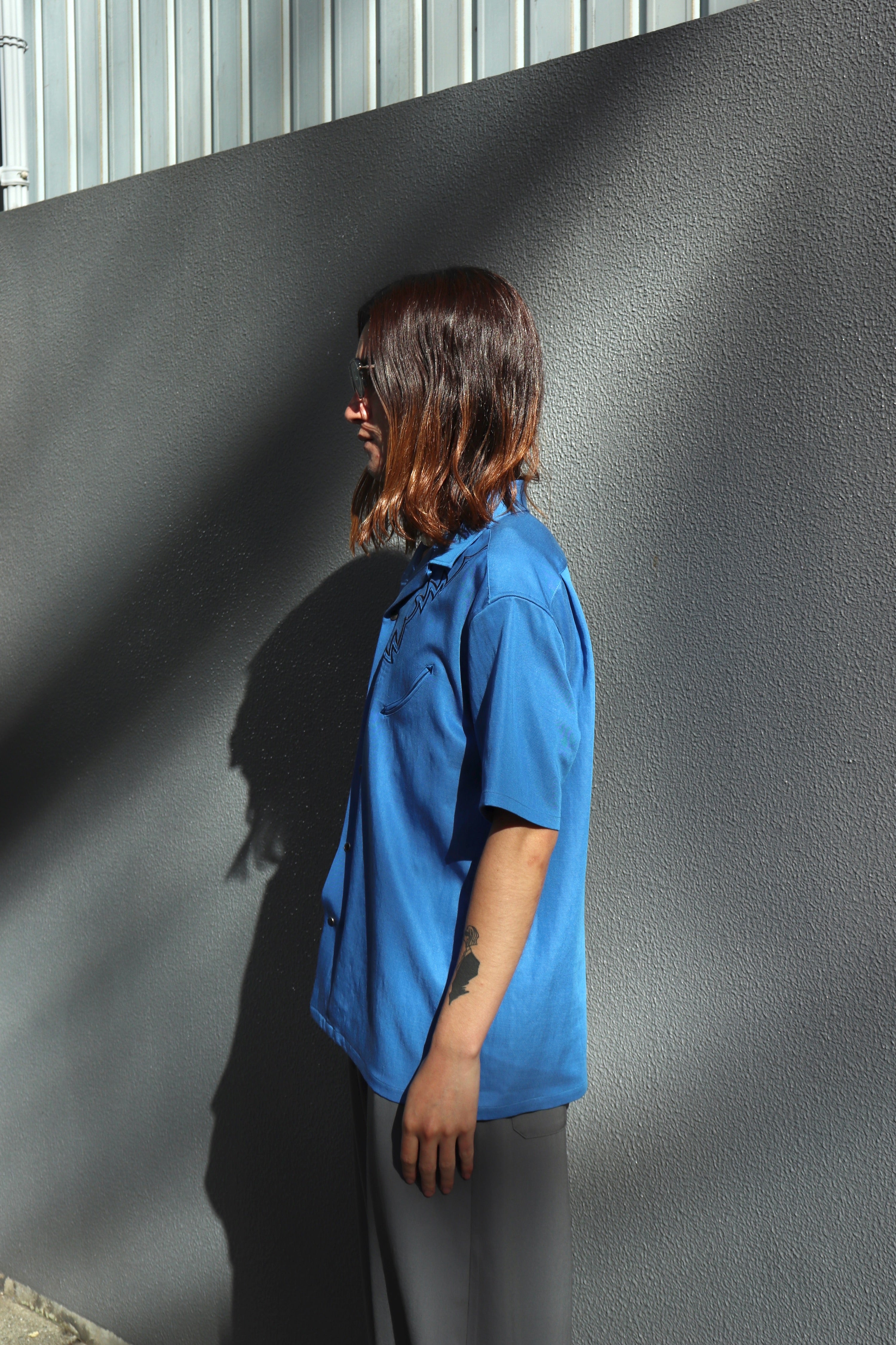 TOGA VIRILIS(トーガ ビリリース)のEmbroidery western S/S shirt L
