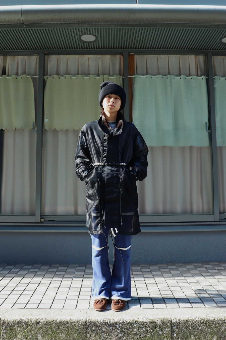 TOGA VIRILIS  Nylon twill coat