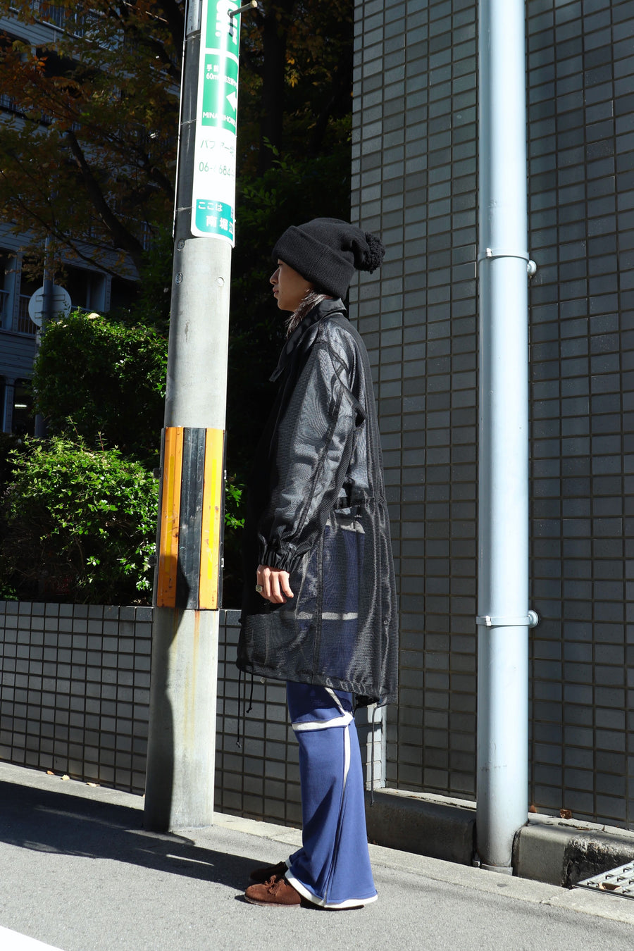 TOGA VIRILIS  Nylon twill coat