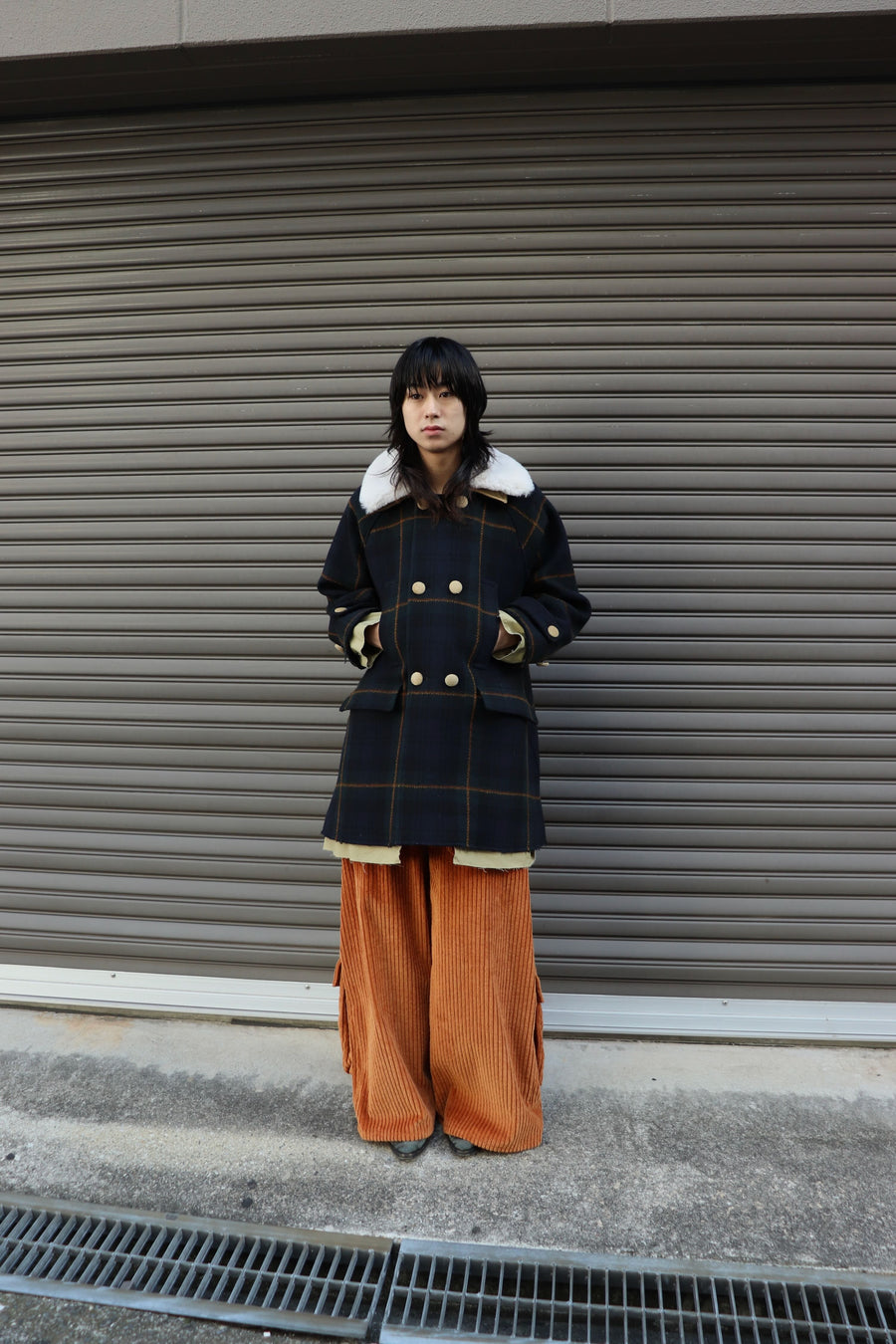 HOMMENA  A Line Short Coat