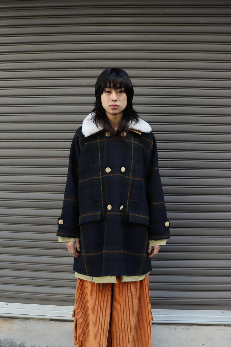 HOMMENA  A Line Short Coat