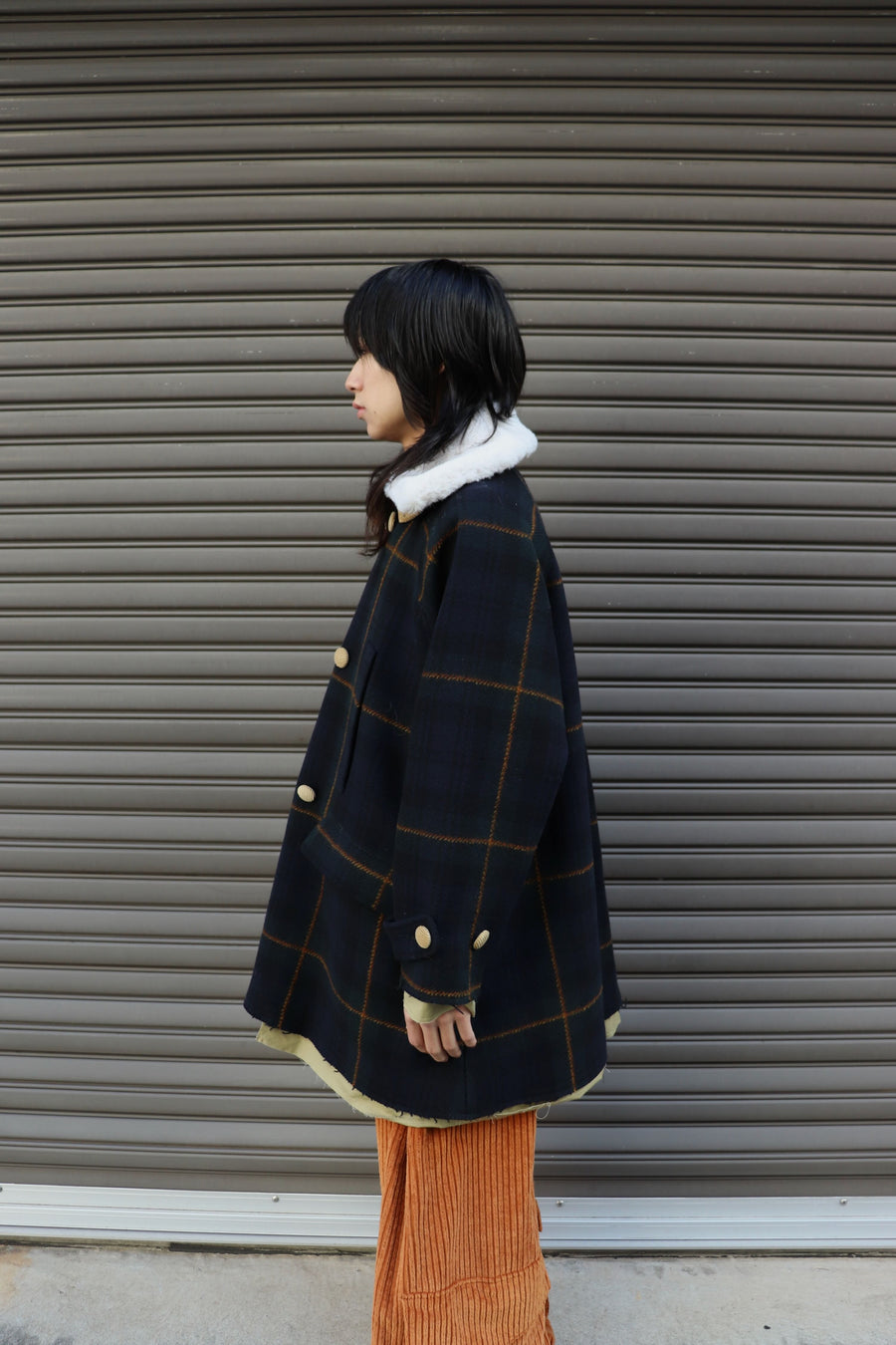 HOMMENA  A Line Short Coat