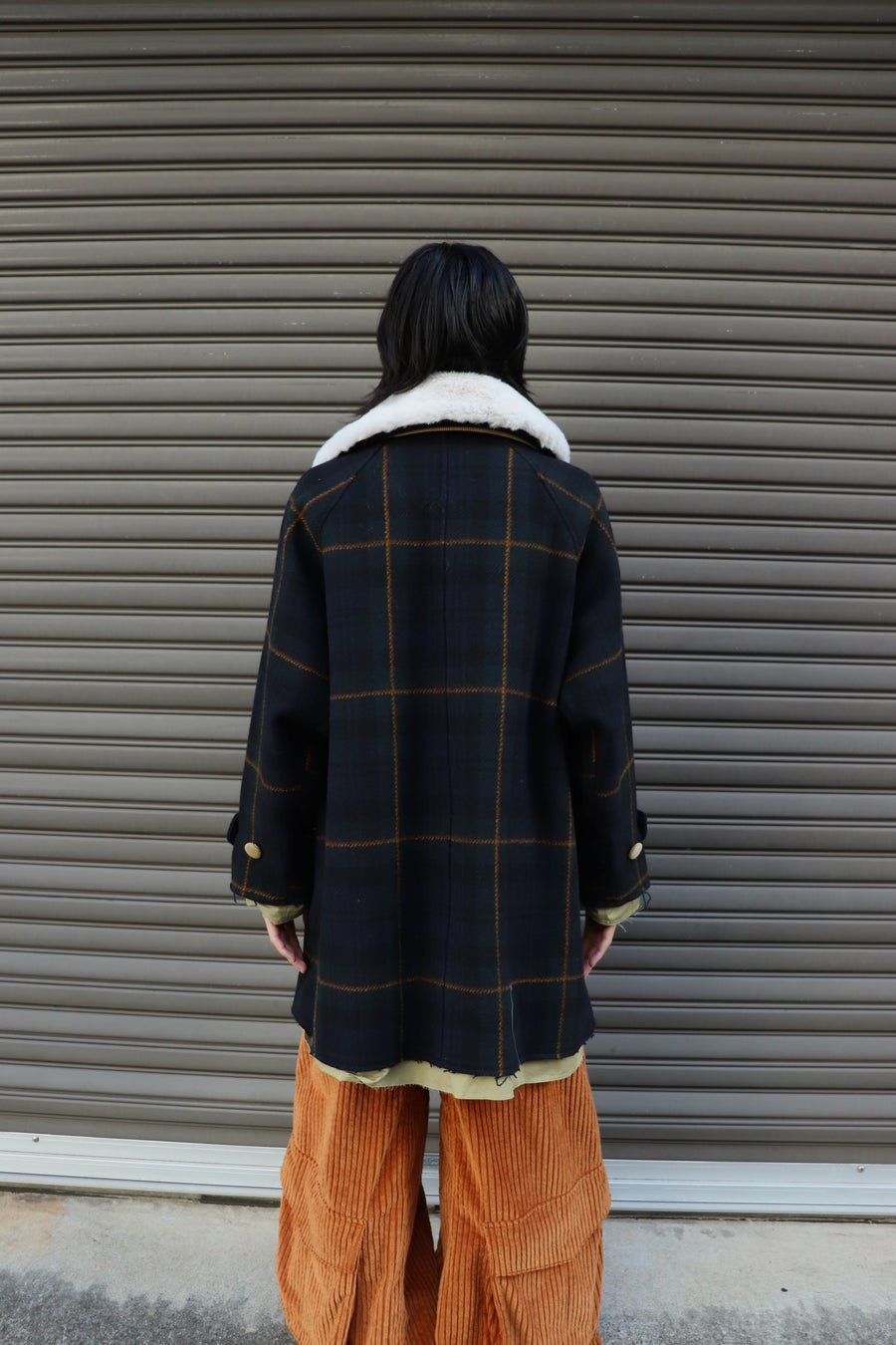 HOMMENA  A Line Short Coat