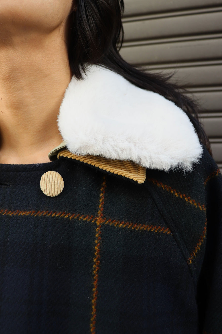 HOMMENA  A Line Short Coat