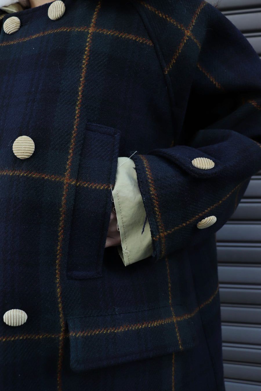 HOMMENA  A Line Short Coat